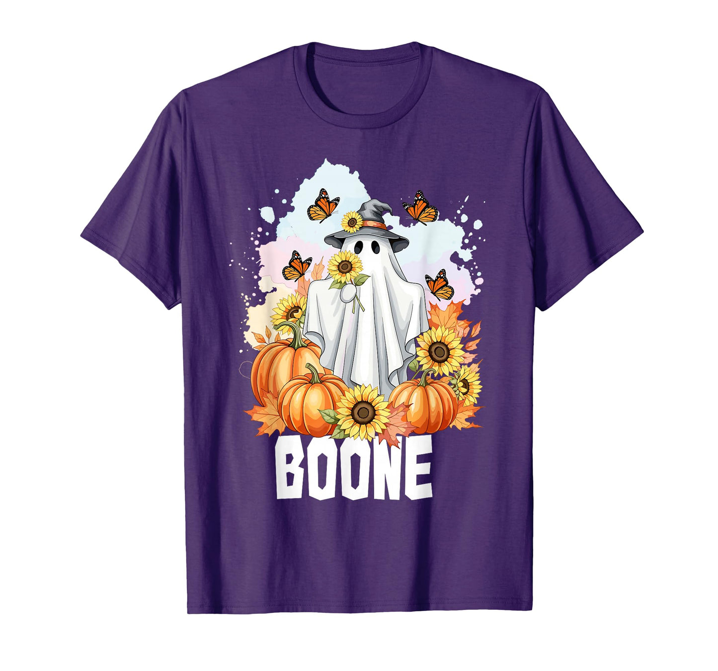 Retro Boo Boone Girls First Name Funny Halloween Ghost 2025 T-Shirt