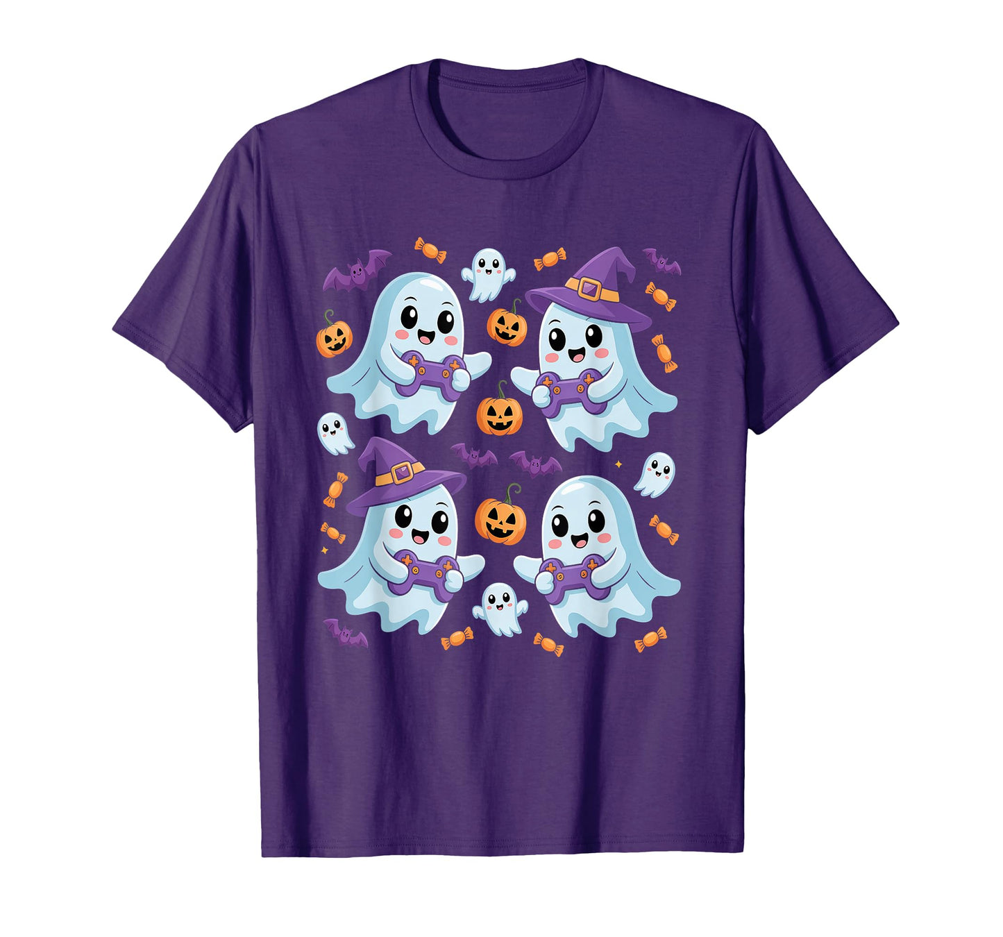 Ghost Gamer - Halloween Video Games Spooky Controller T-Shirt
