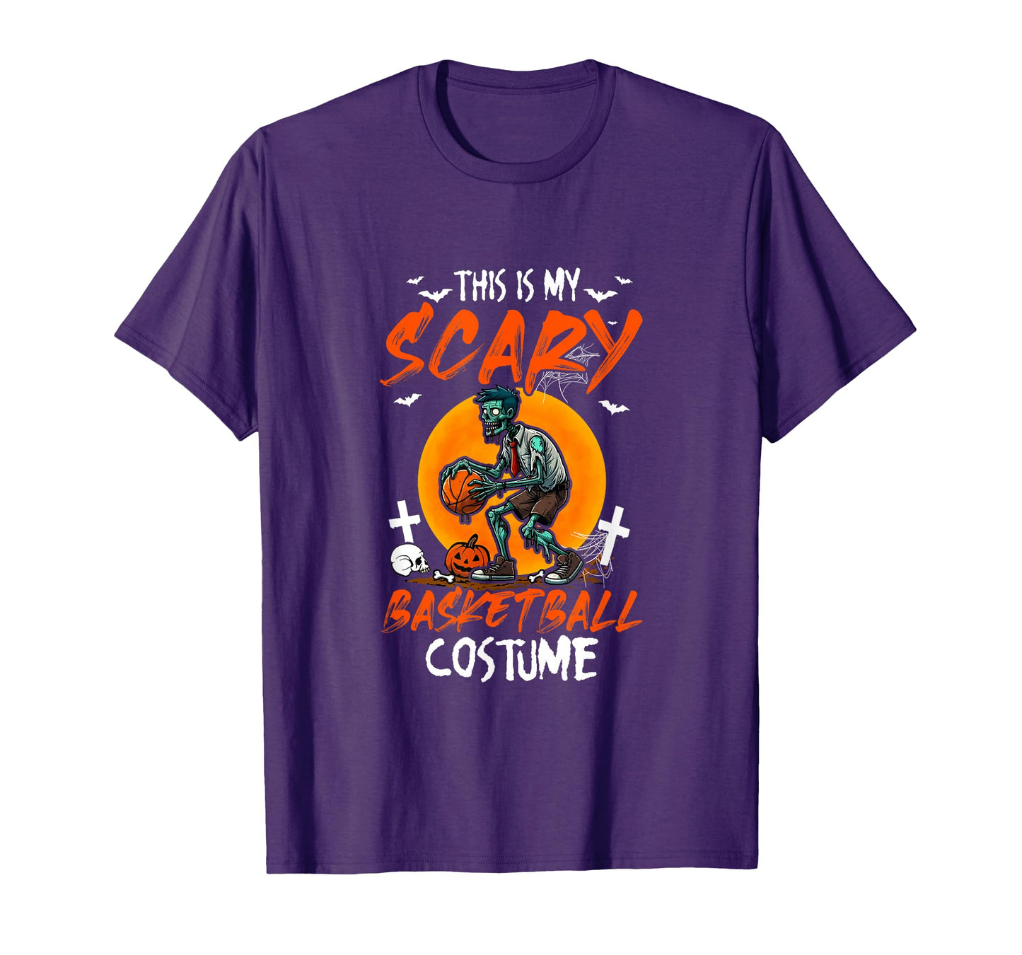 My Scary Basketball Costume Halloween Player Matching Team T-Shirt