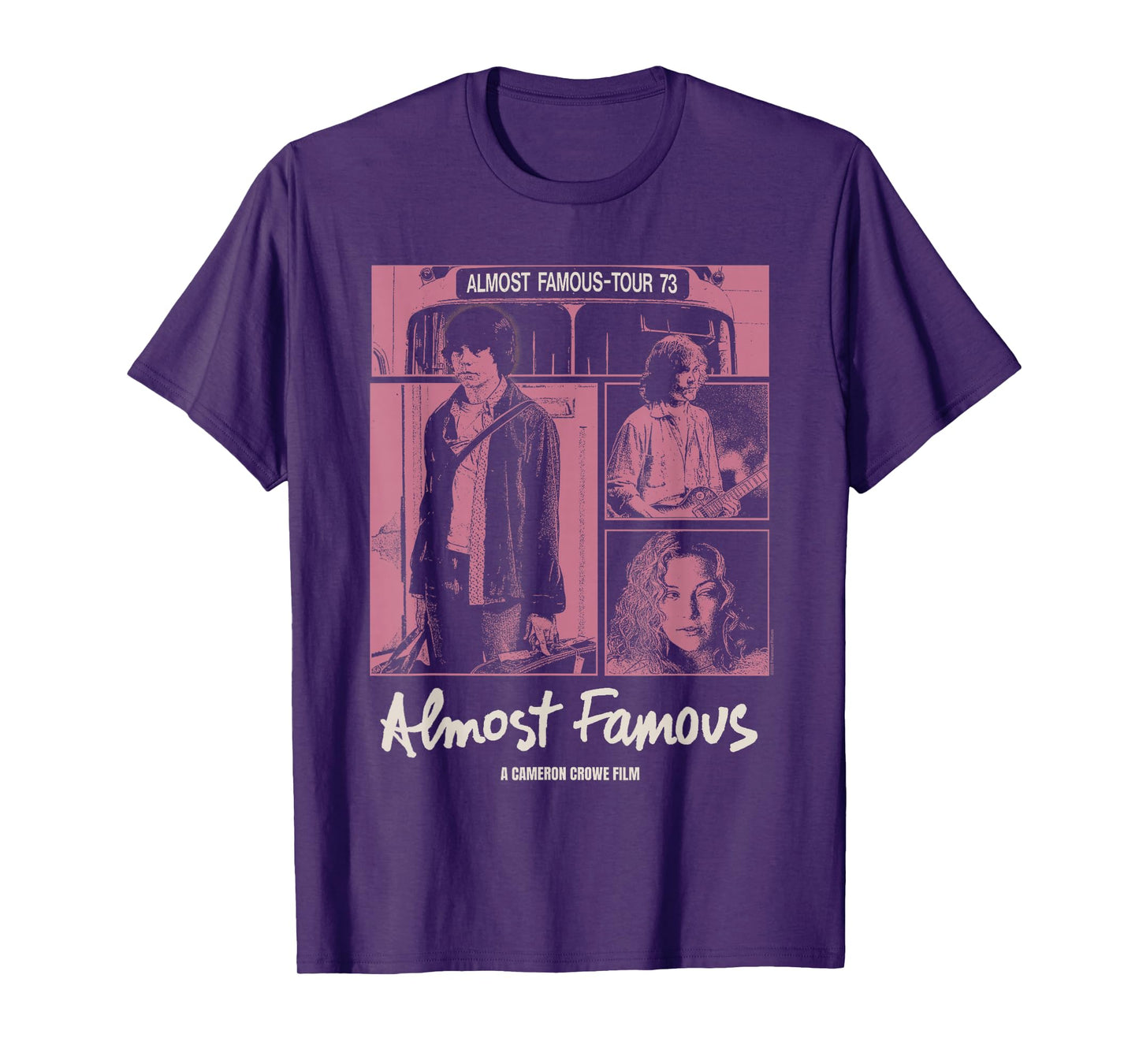 Almost Famous Pink Cast Photos Collage Movie T-Shirt