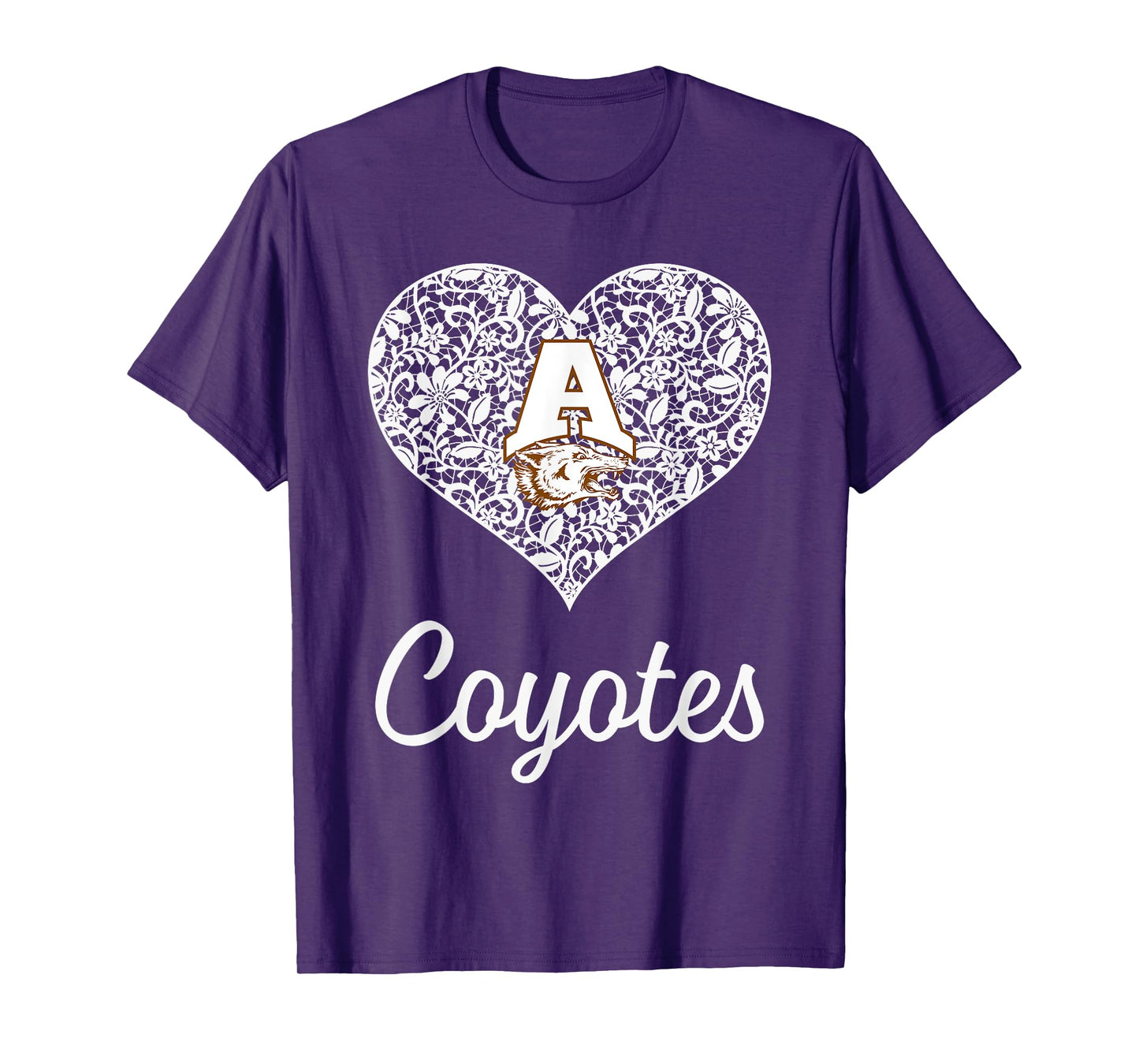 Alice Coyotes Logo Lace Heart HS T-Shirt