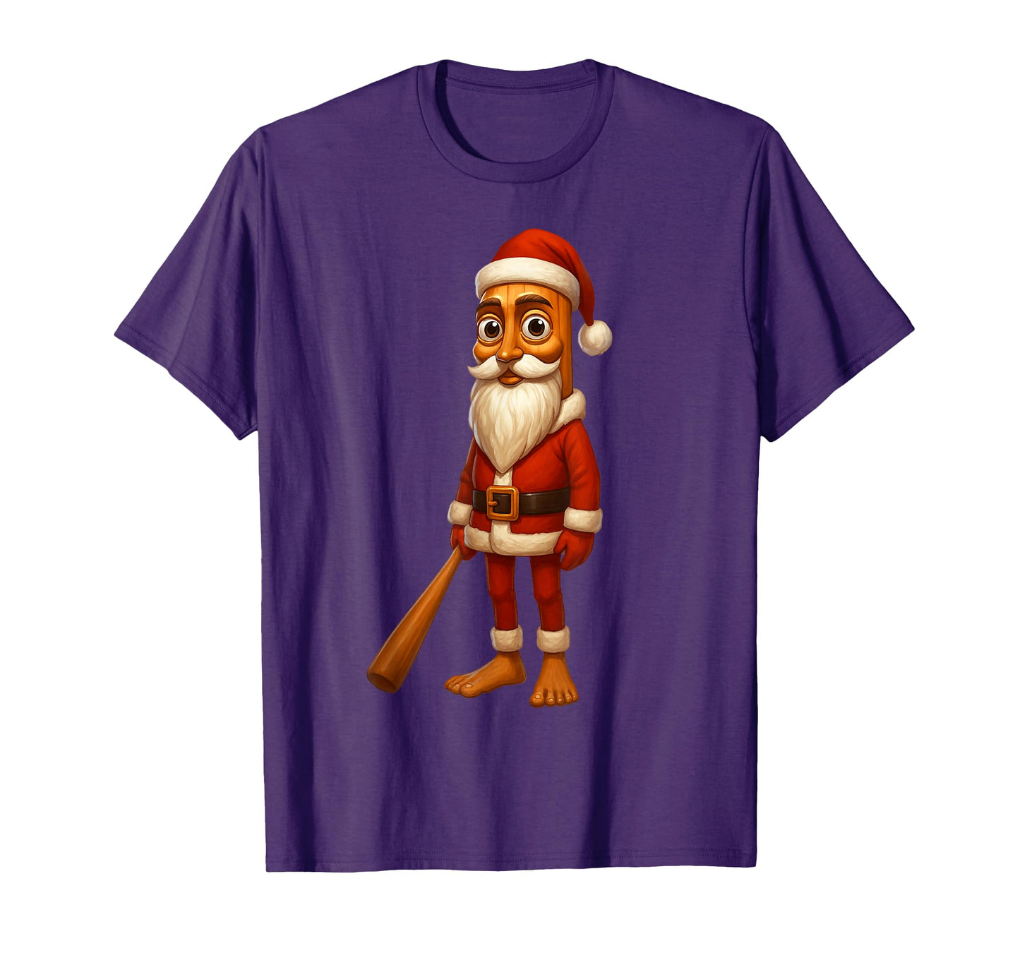Christmas AI Generated Santa Claus Costume Brainrot Holiday T-Shirt