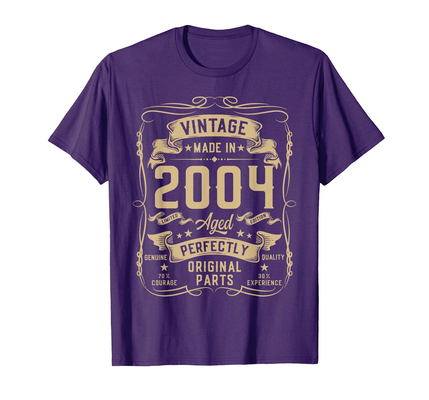 Vintage 2004 21yr 21st Birthday Gifts for Men 21 Years Old T-Shirt