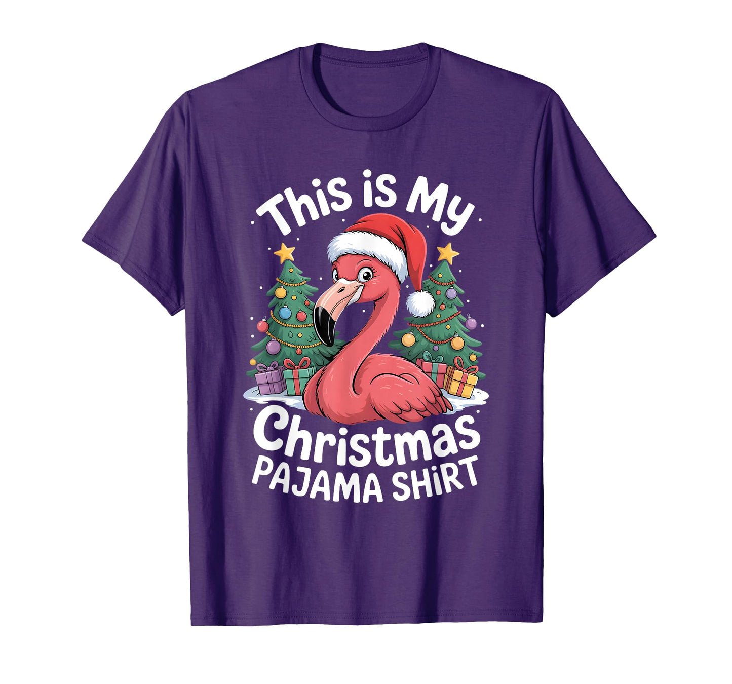 This is My Christmas Pajama Flamingo T-Shirt