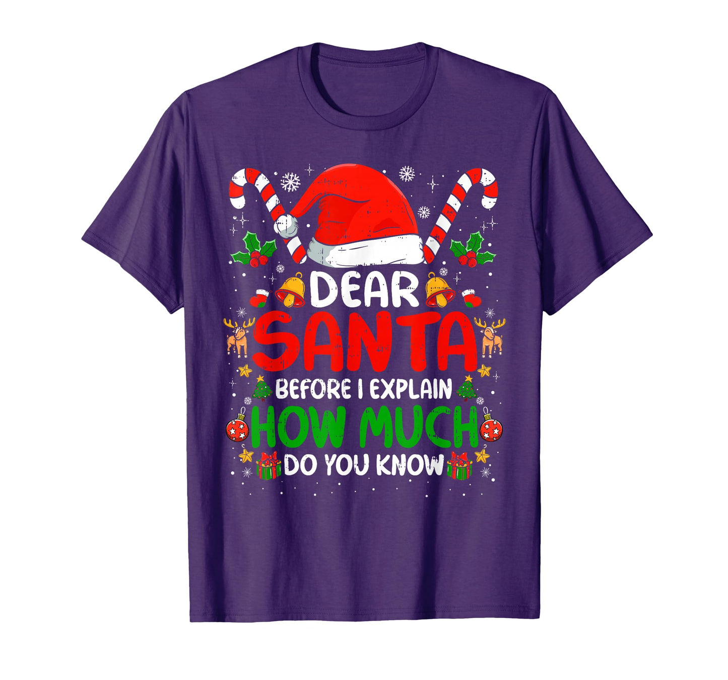 Dear Santa I Can Explain Funny Christmas Shirts Kids Adults T-Shirt