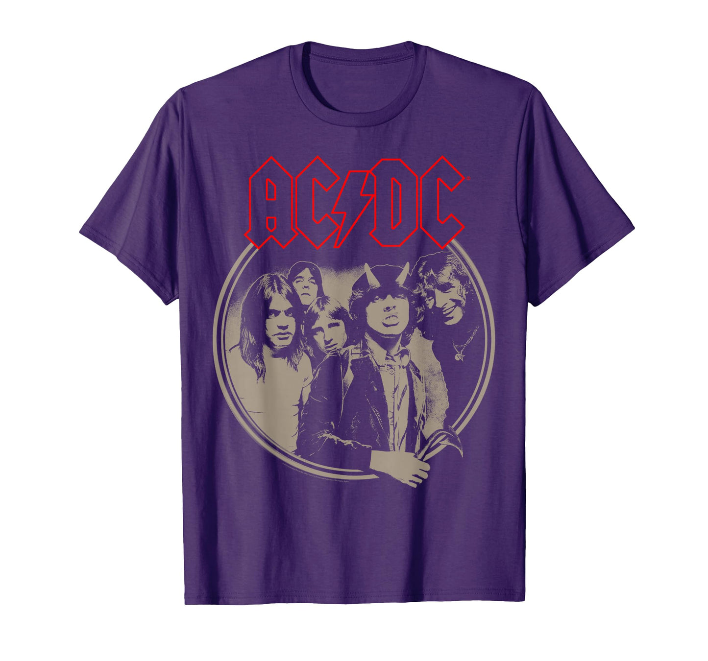 AC/DC - Framed T-Shirt - Unisex-Adults & Kids - Black - Small - Short Sleeve - Classic Fit - Rock Music Fans