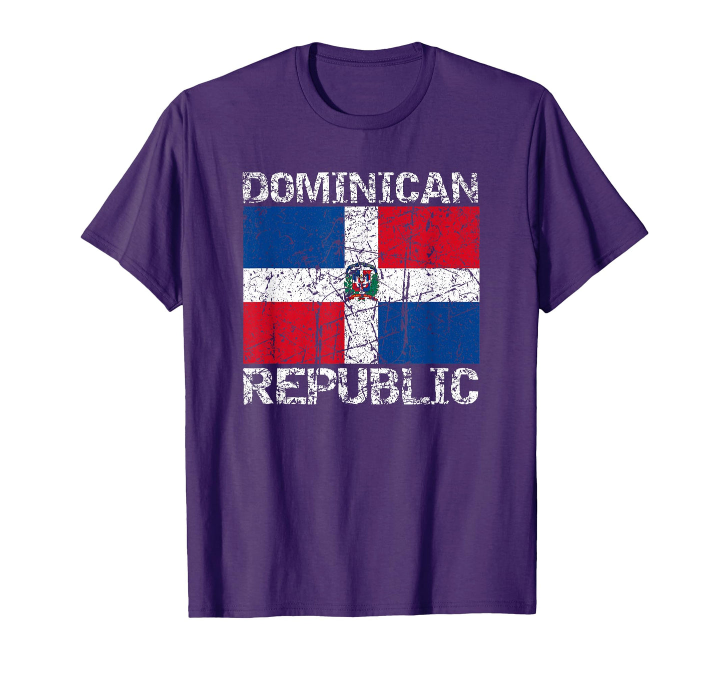 Dominican Republic Flag Distressed Dominican Men Women Kids T-Shirt