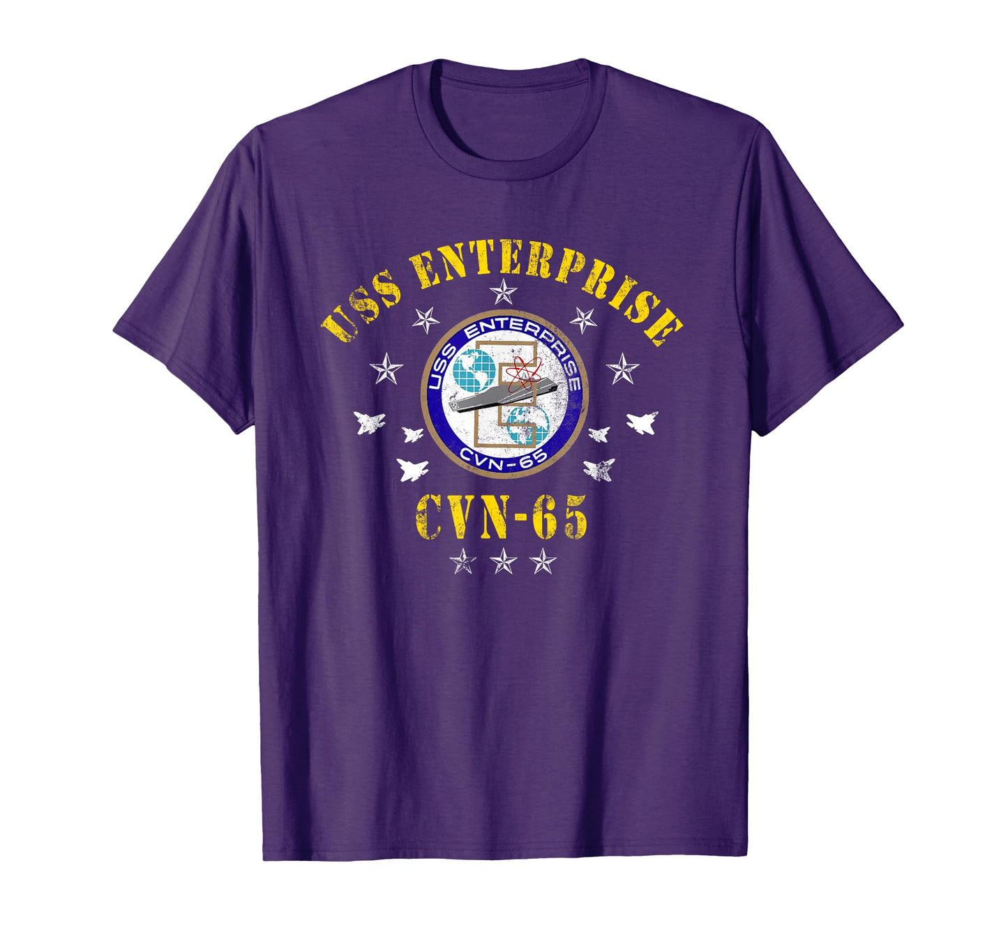 USS Enterprise CVN-65 Aircraft Carrier Veterans Day Vintage T-Shirt