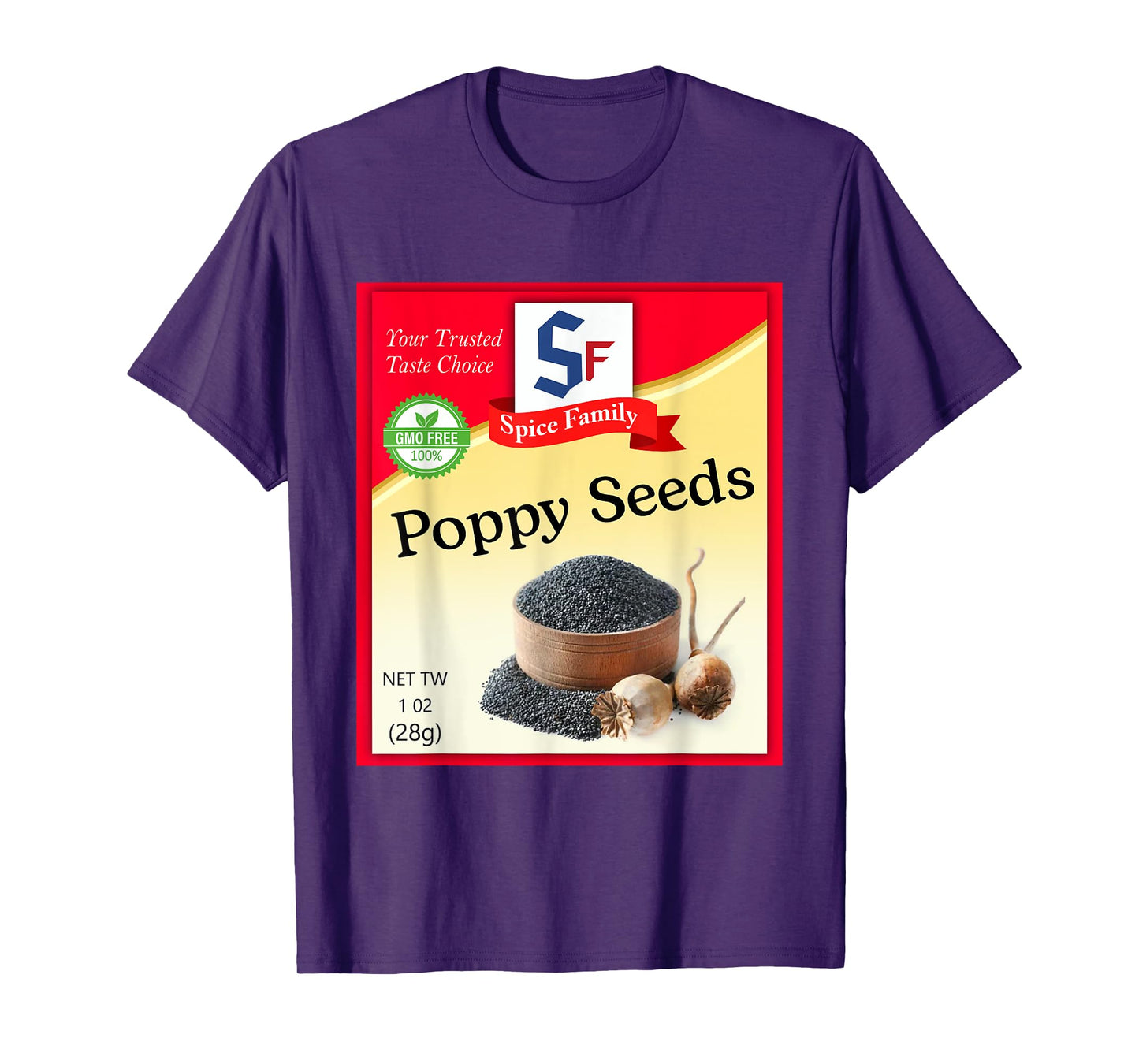 Poppy Seeds Condiment Costume Holiday Spice Costumes T-Shirt