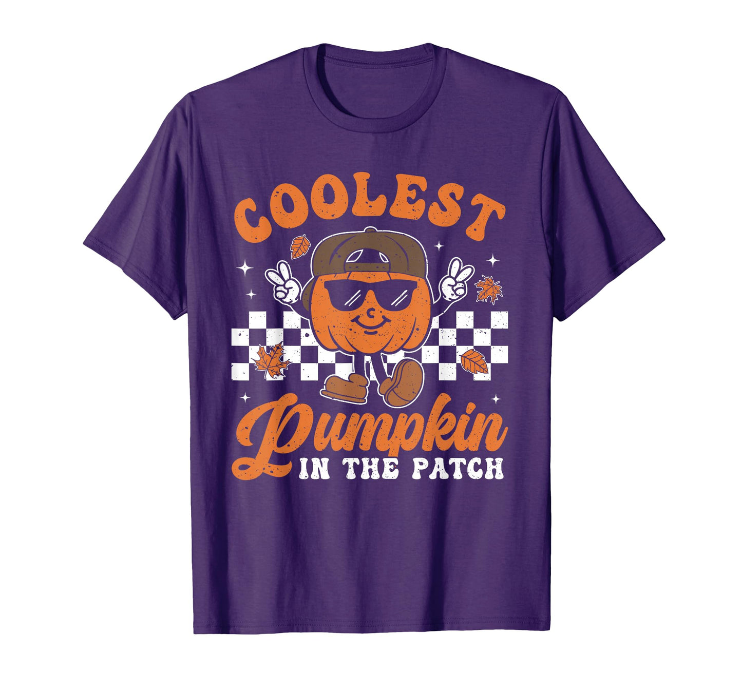 Coolest Pumpkin In The Patch Halloween Boys Girls Teens Kids T-Shirt