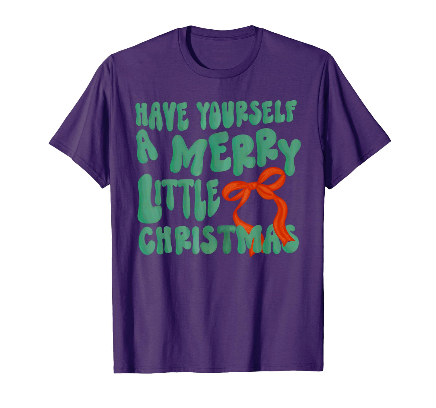 Have Yourself A Merry Little Christmas Coquette Bow Holiday T-Shirt