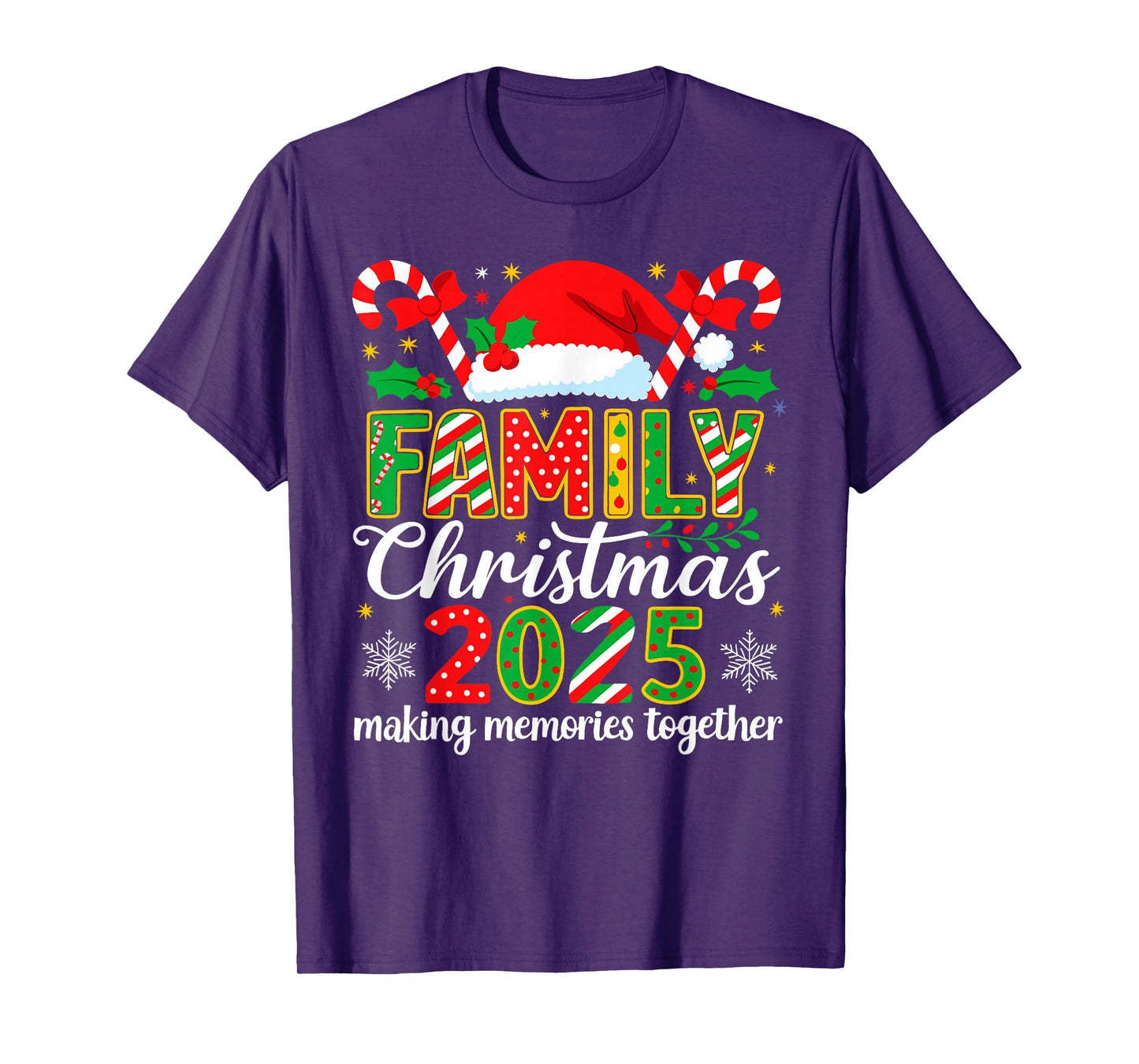 Family Christmas 2025 Matching Outfit Xmas Squad Santa T-Shirt