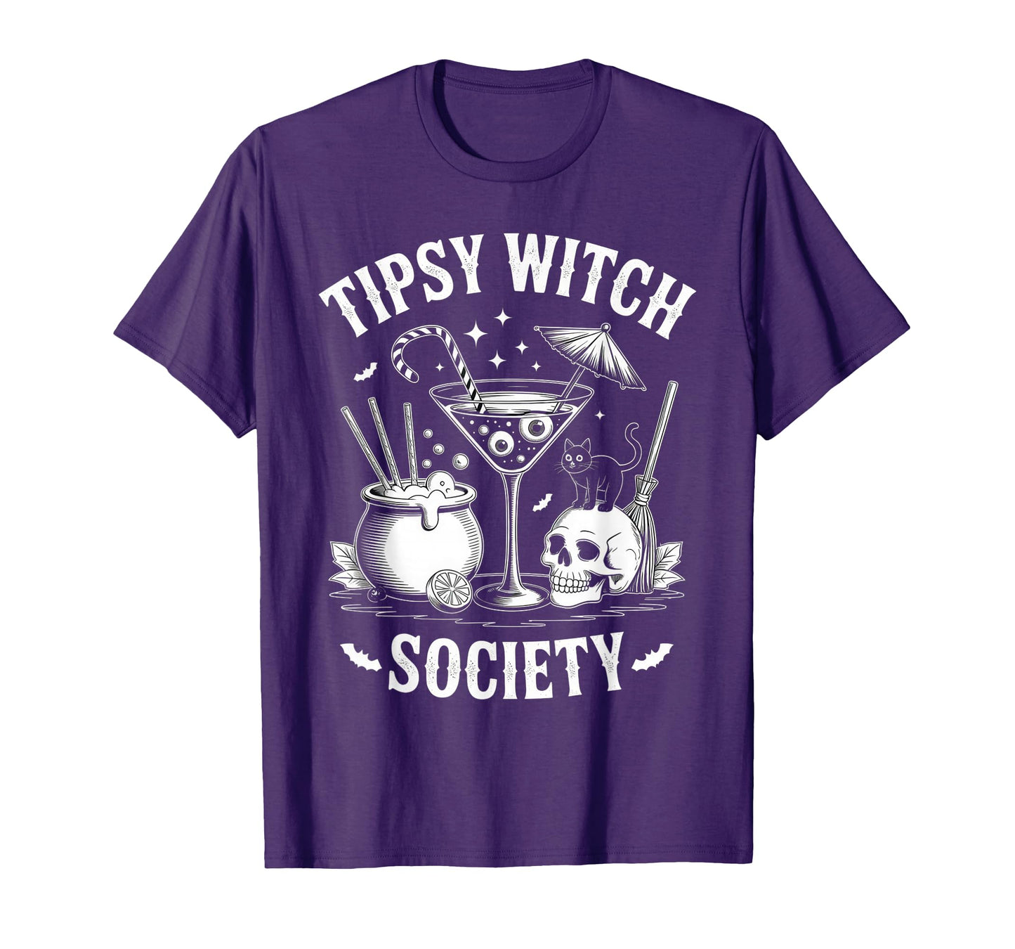 Tipsy Witch Society Halloween Costume for Fun Parties T-Shirt