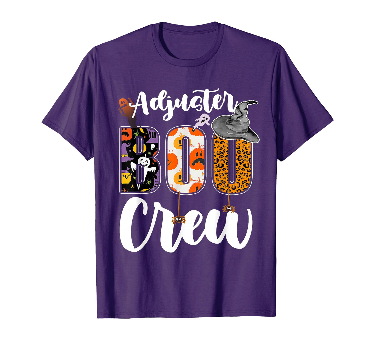 Adjuster Boo Crew Halloween Match Insurance Examiner T-Shirt