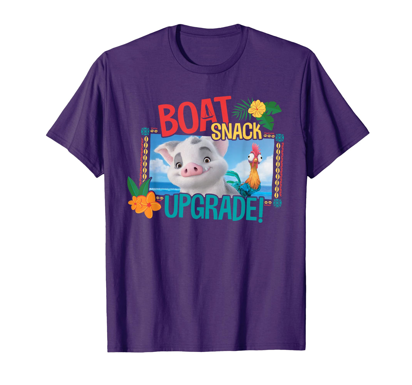 Disney Moana 2 Pua and Heihei Boat Snack Upgrade Funny T-Shirt