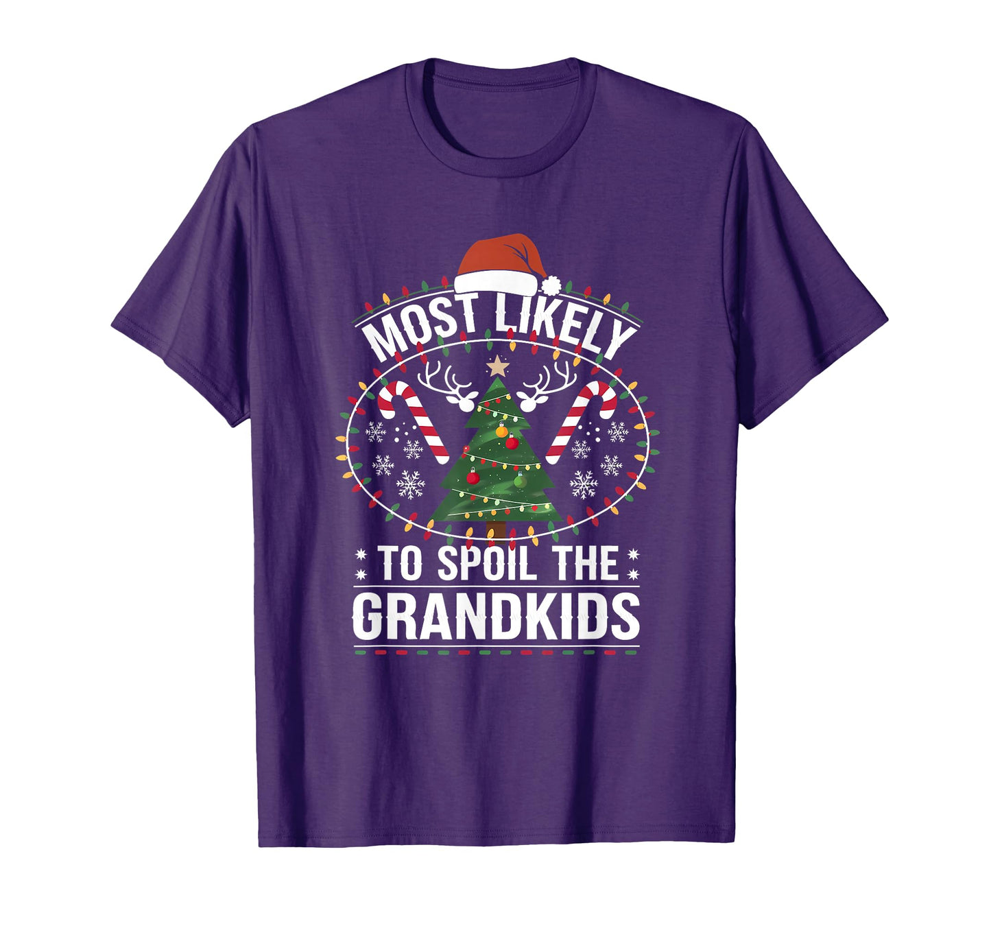 Most Likely to Spoil The Grandkids Christmas Party Humoir T-Shirt