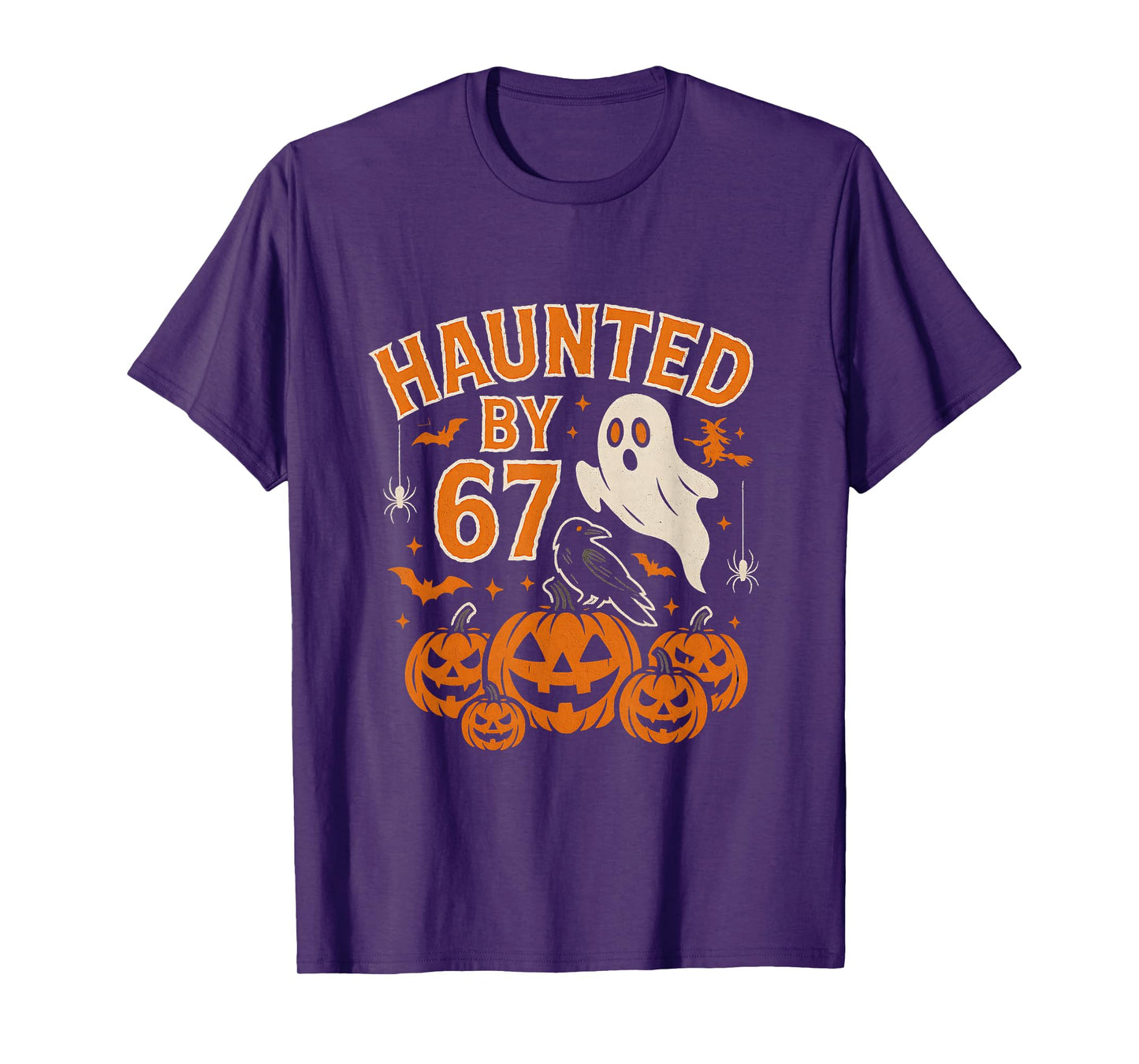 Funny Haunted by 67 Halloween Meme Costume Six Seven Number T-Shirt