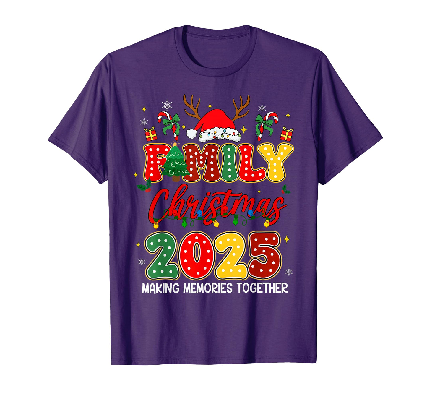 Family Christmas 2025 Matching Outfit Xmas Squad Santa T-Shirt