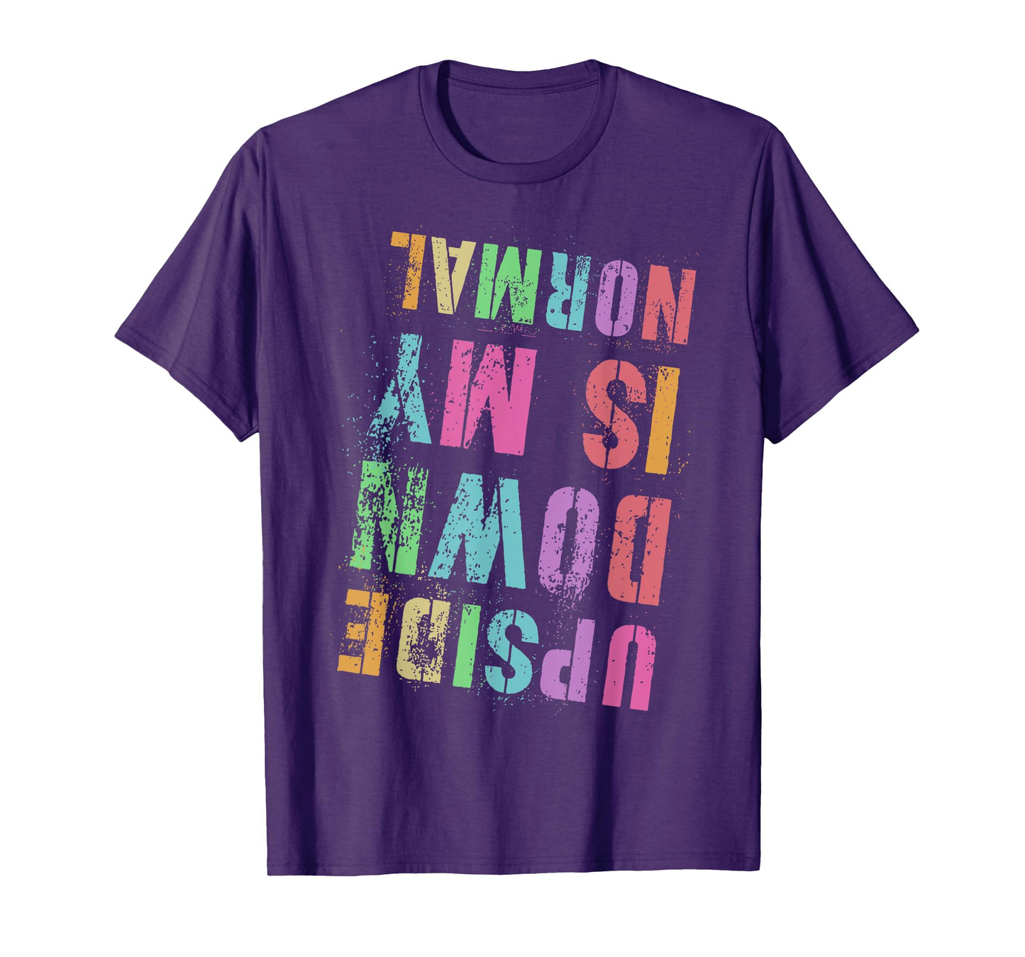 Vintage UPSIDE DOWN IS MY NORMAL Gymnastics Tumbling Tumble T-Shirt