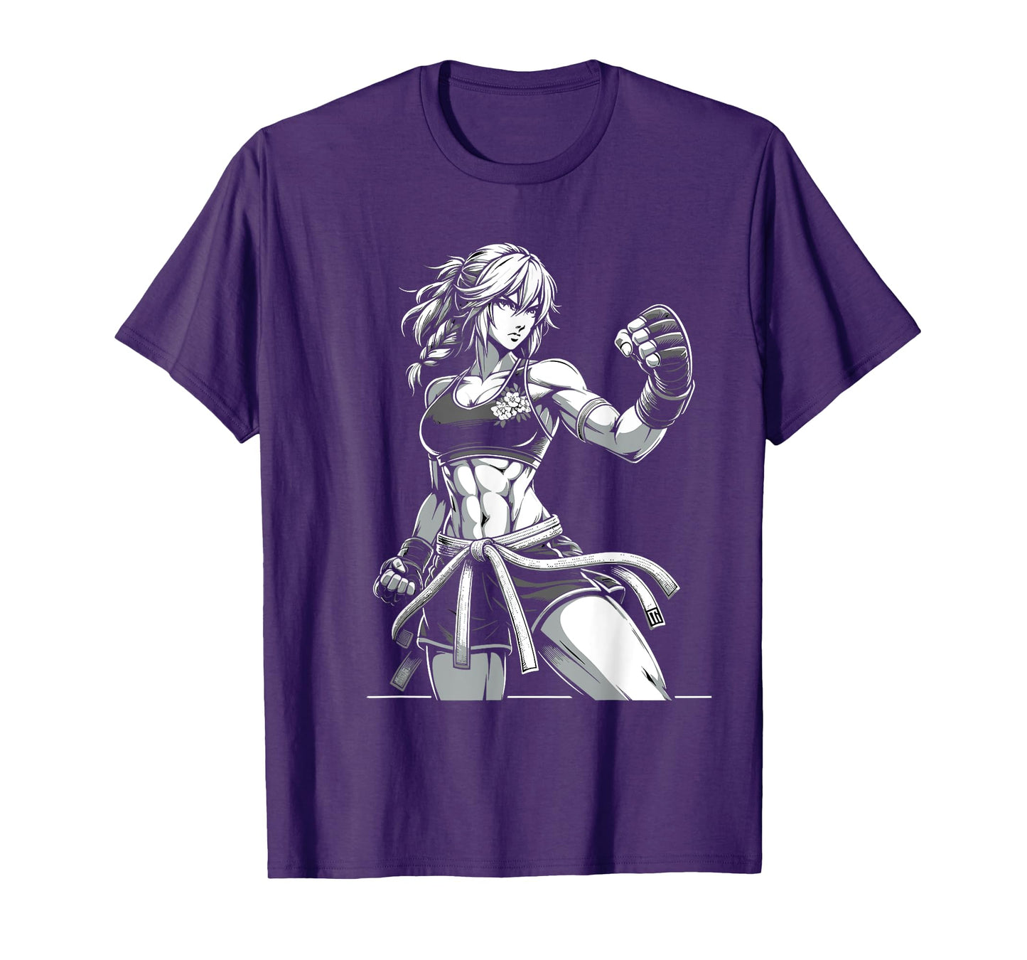 Anime Girl Fighter | Anime Gym Cute Vintage T-Shirt