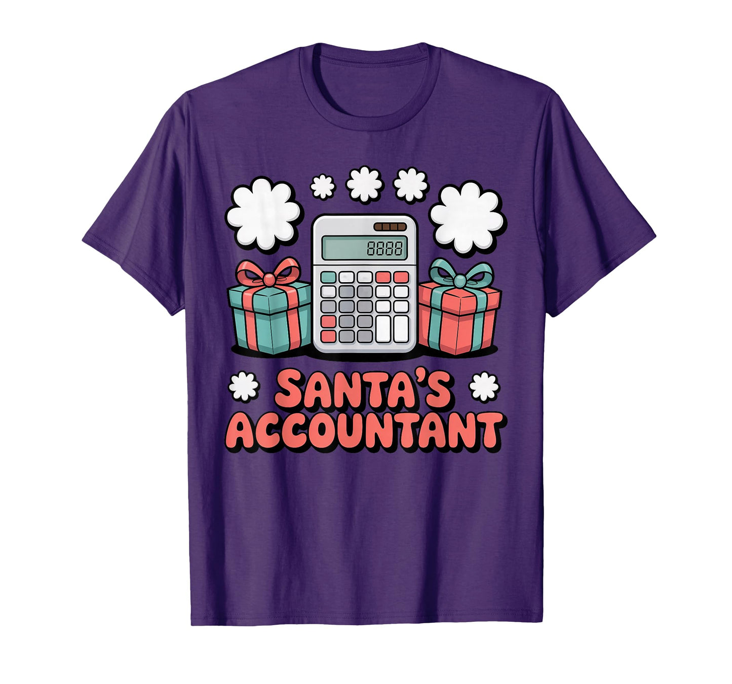 Santa’s Accountant Funny Holiday Accounting T-Shirt