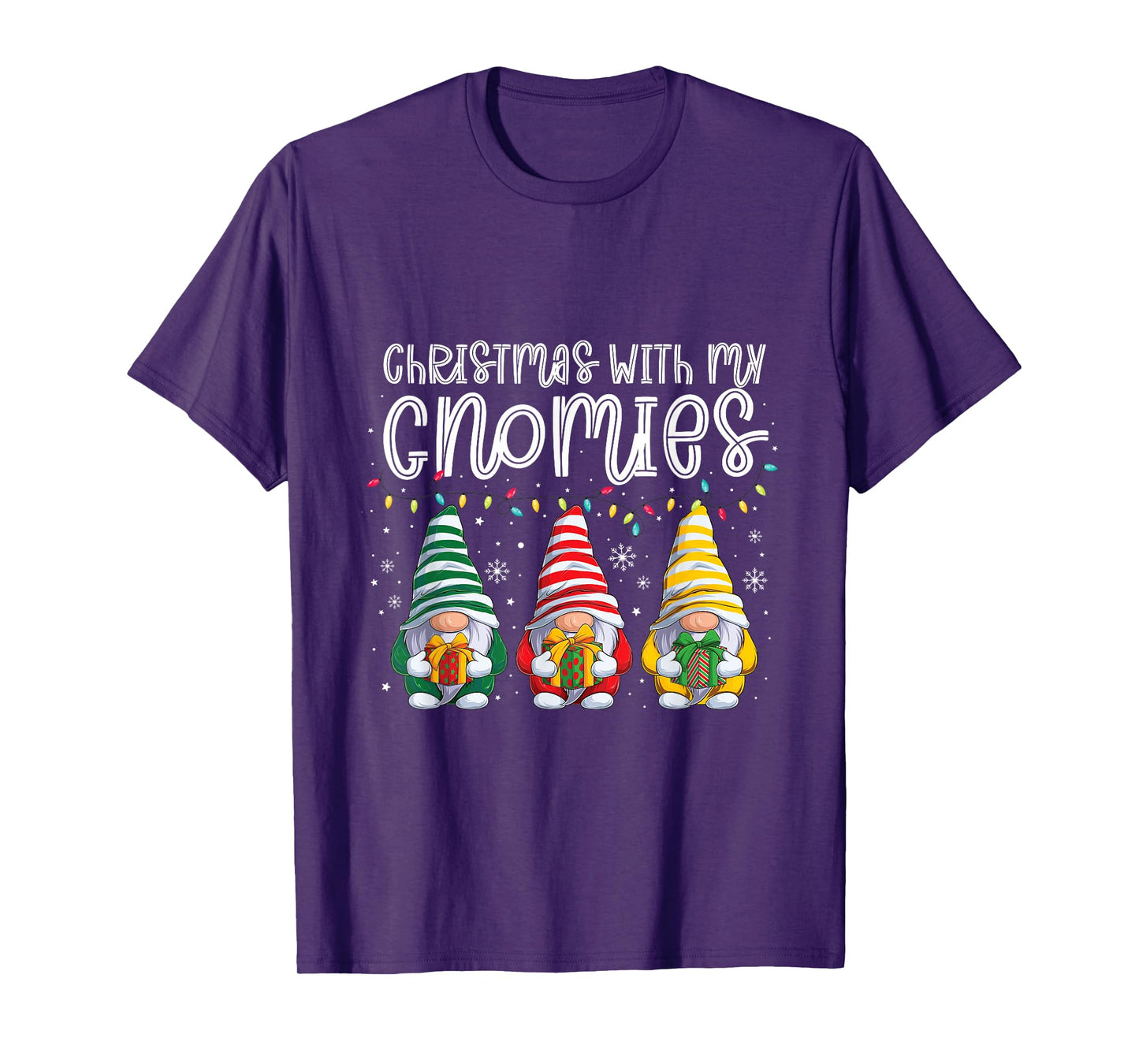 Christmas with My Gnomies Christmas elf Santa Claus T-Shirt