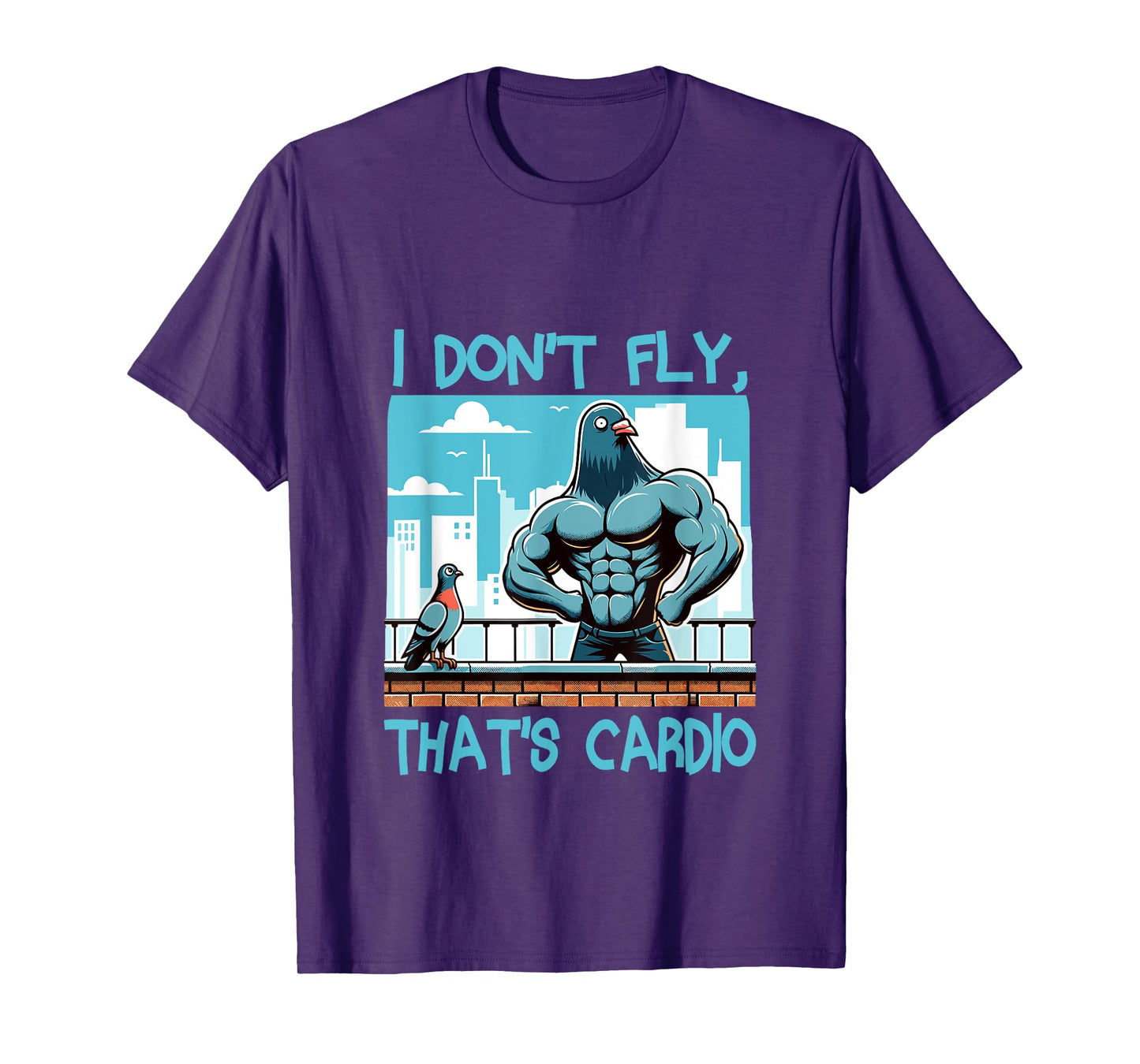 Pigeon Workout Bodybuilding Fitness Gym Muscle T-Shirt