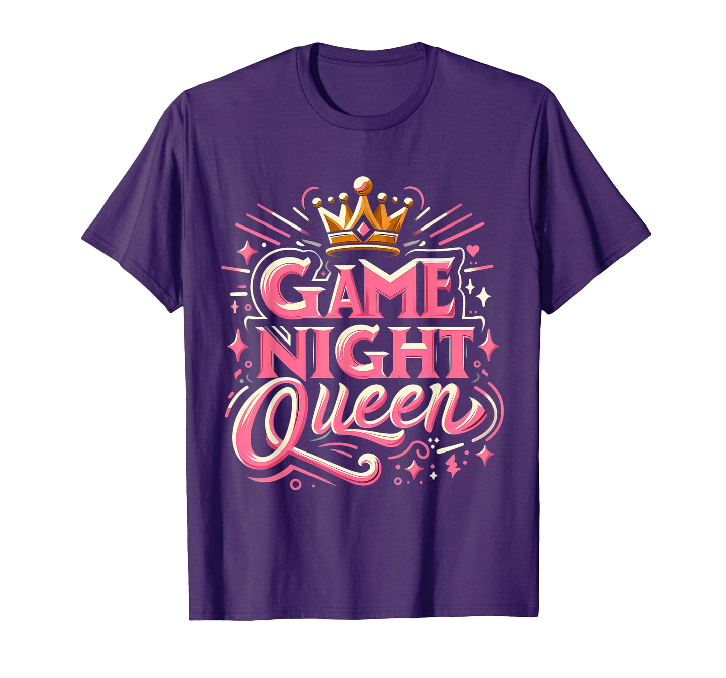 Game Night Queen Womens Boardgame Lover Board Game Player T-Shirt