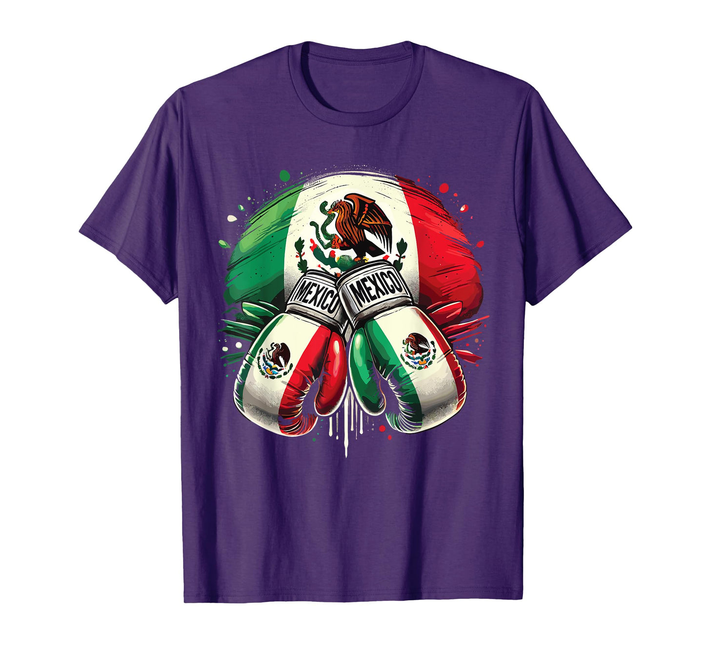 Mexican Boxing Pride Gloves Sports Design T-Shirt