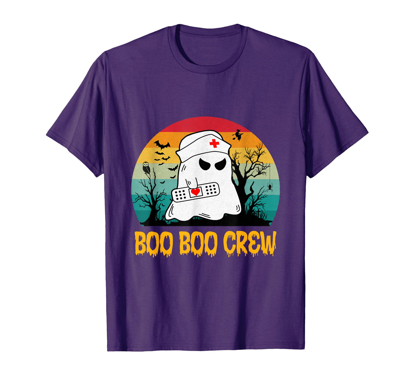 Boo Boo Crew Nurse Funny Halloween Nurse Shirts for Women T-Shirt