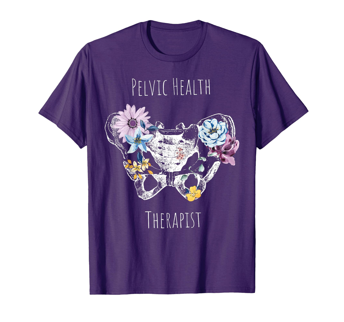Vintage Pelvic Health Therapist Cute Pelvic Floor Flowers T-Shirt