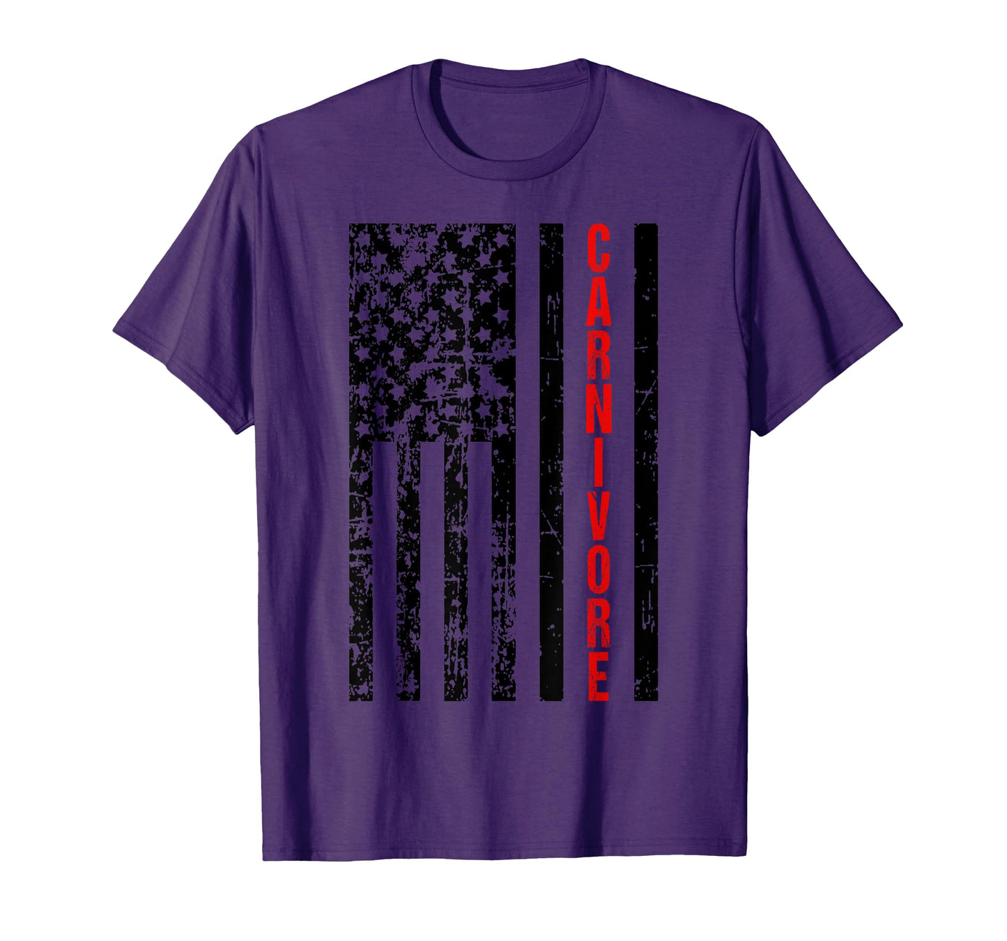 American Flag Carnivore Diet Meat Eater T-Shirt
