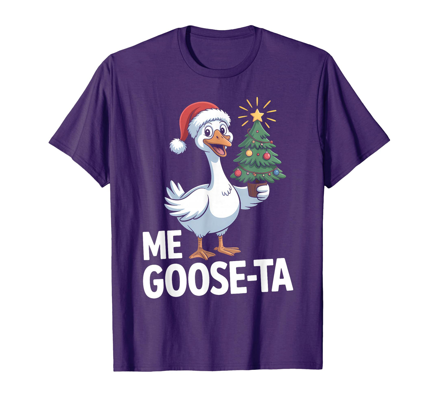 Me Goose Ta Mexican Funny Christmas Spanish Goose Pun T-Shirt