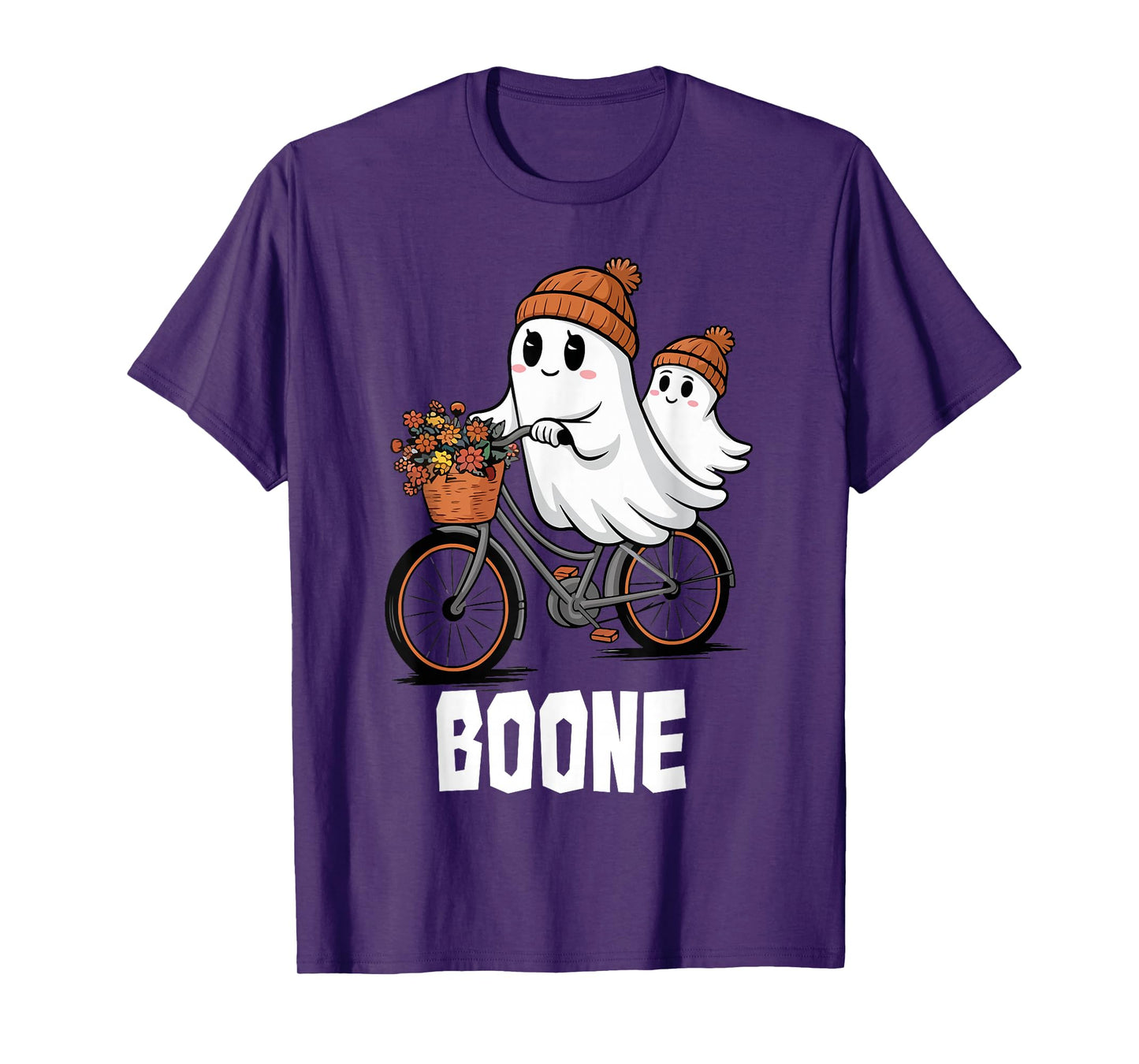 Retro Boo Boone Girls First Name Funny Halloween Ghost 2025 T-Shirt