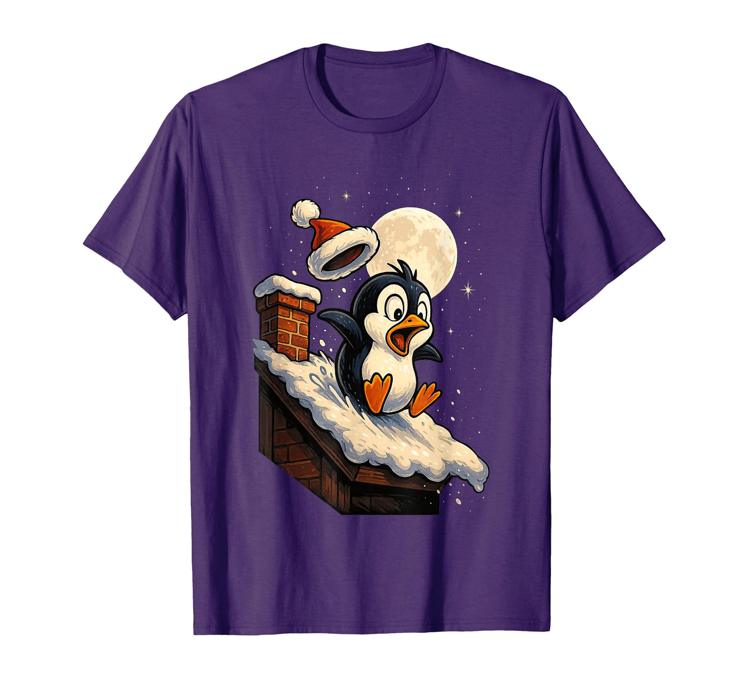 Cute Penguin Snowy Christmas Holiday Xmas Animal T-Shirt