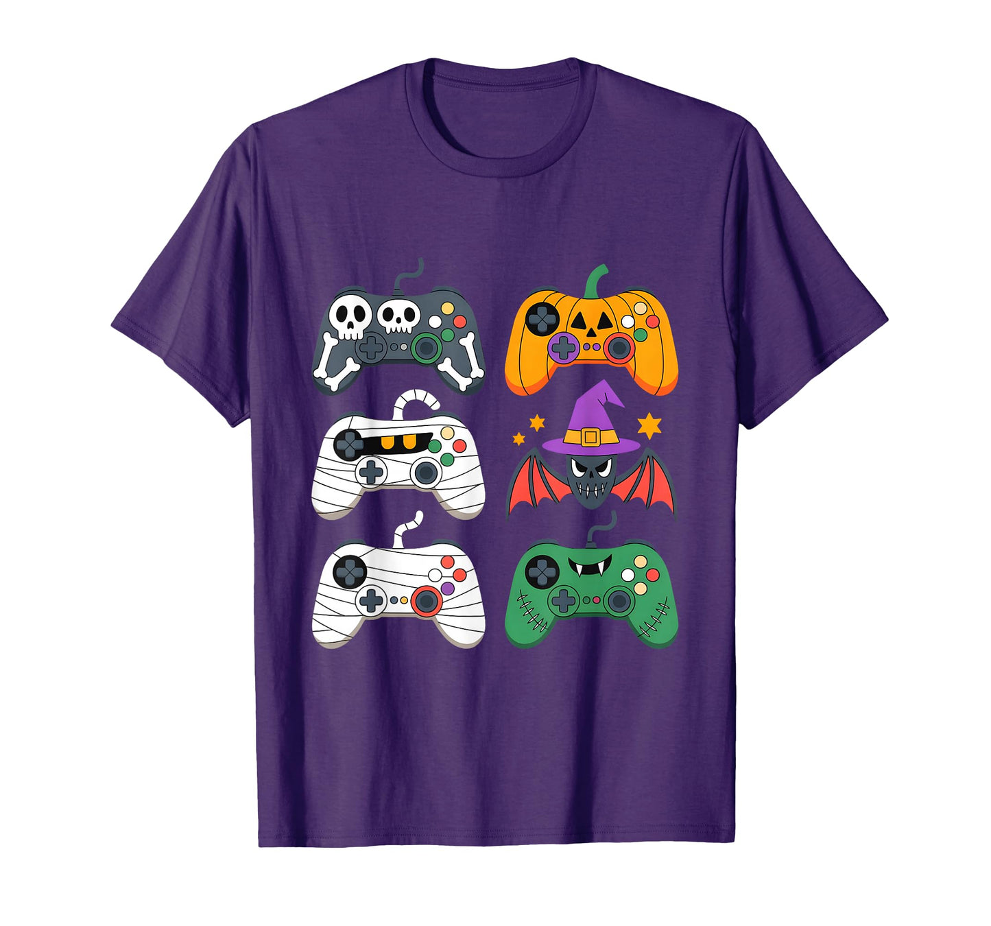 Halloween Gamer Skeleton Zombie Controller Tee T-Shirt