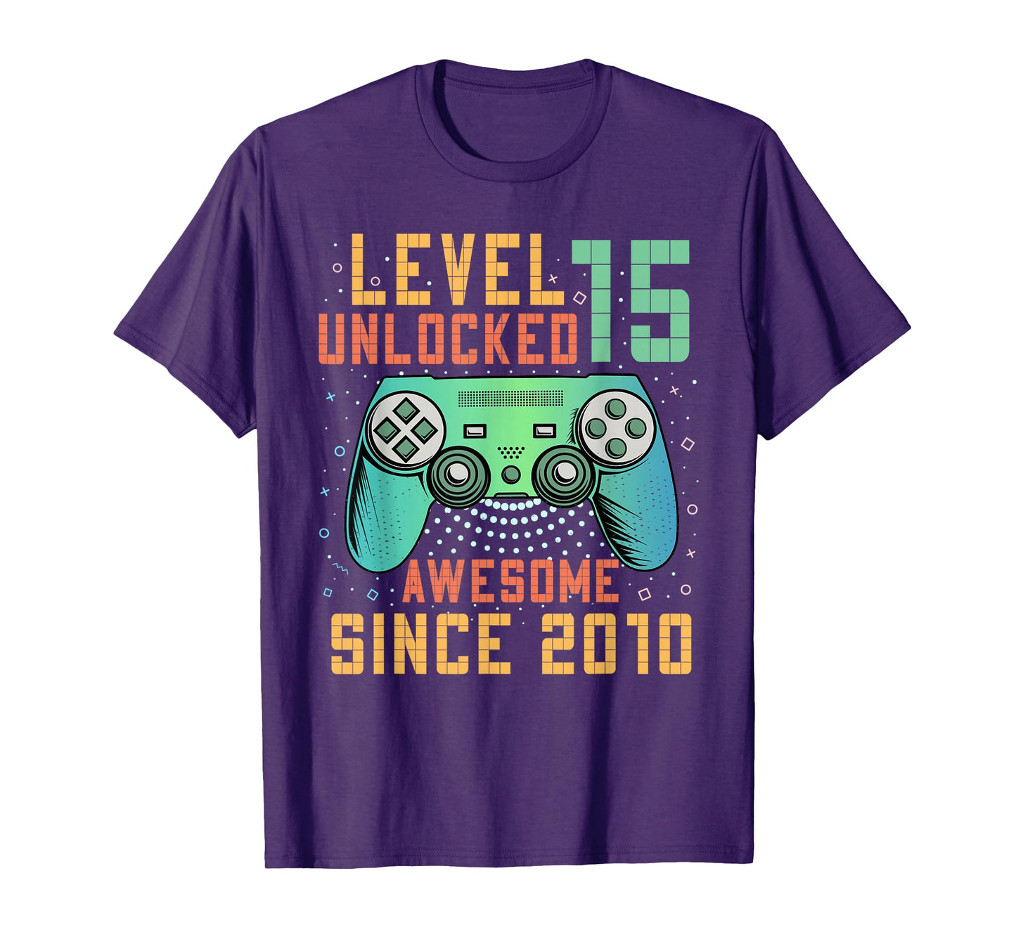 Level 15 Unlocked 15th Birthday 15 Year Old Boy Gifts Gaming T-Shirt