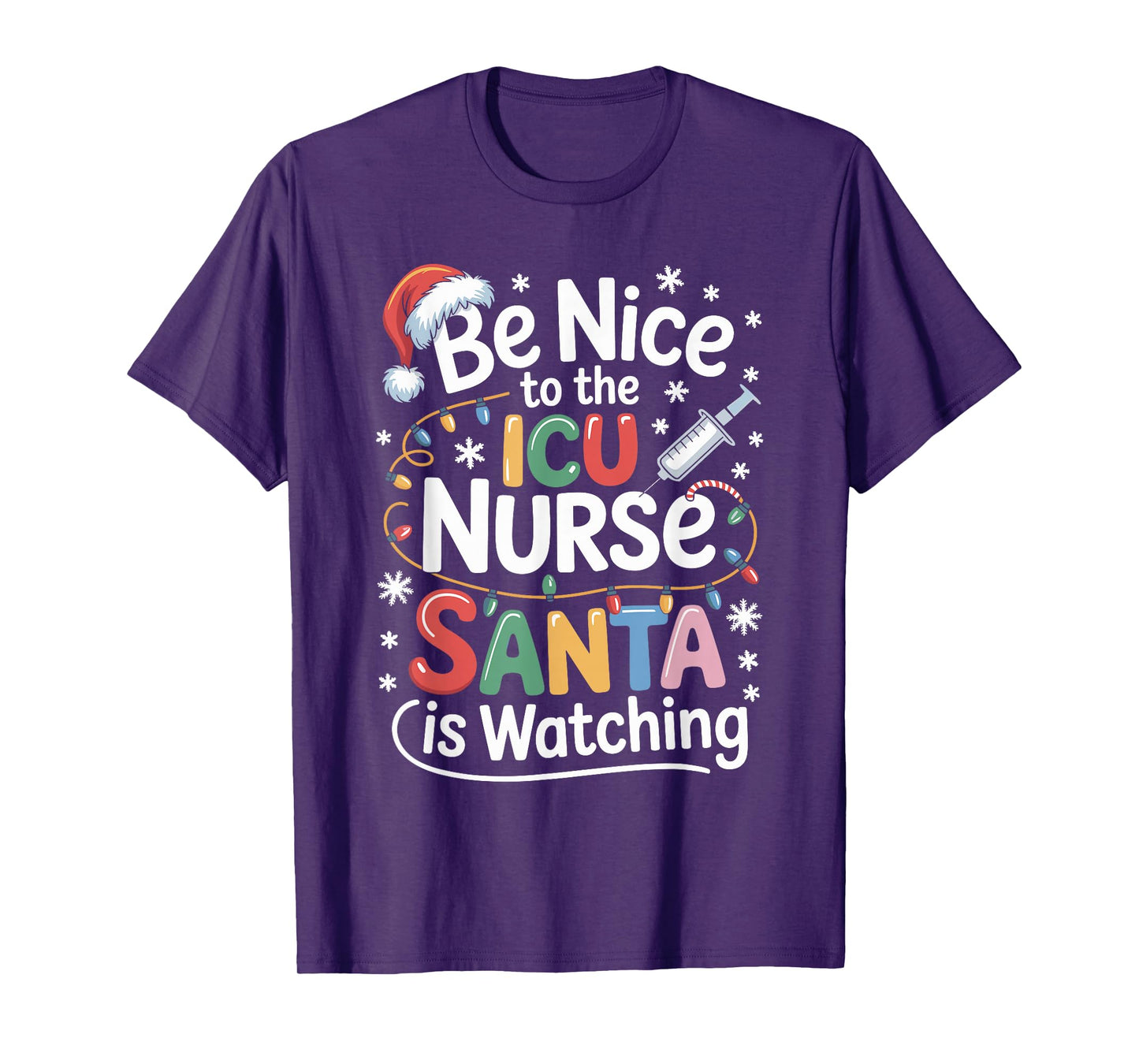 Funny School Nurse Christmas Nursing Humor Xmas T-Shirt
