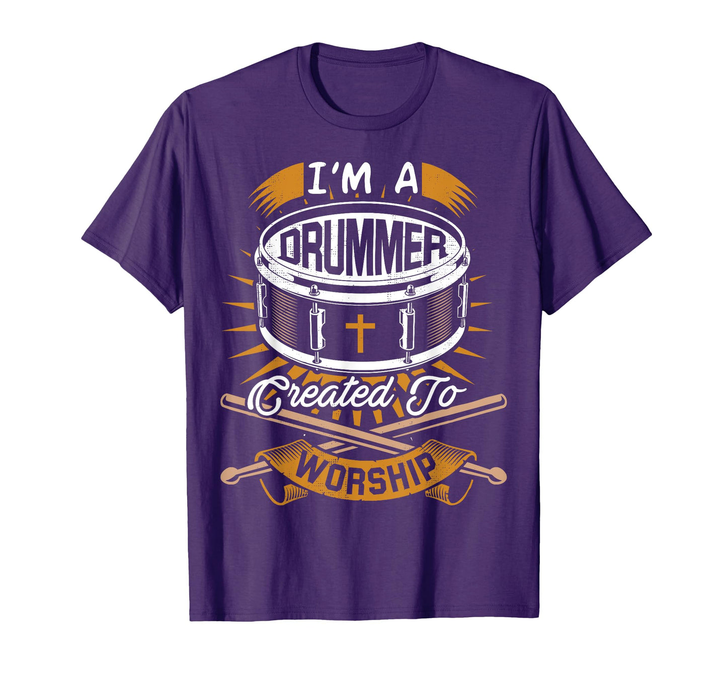 Christian Drummer Gift Idea for Drummers Who Rock God T-Shirt