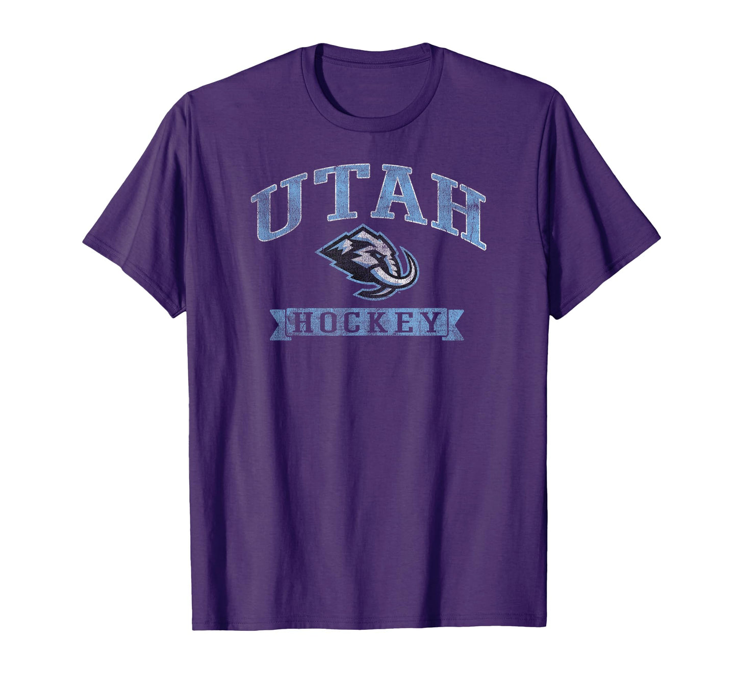 Utah Mammoth Vintage Hockey Dark Heather Officially Licensed T-Shirt