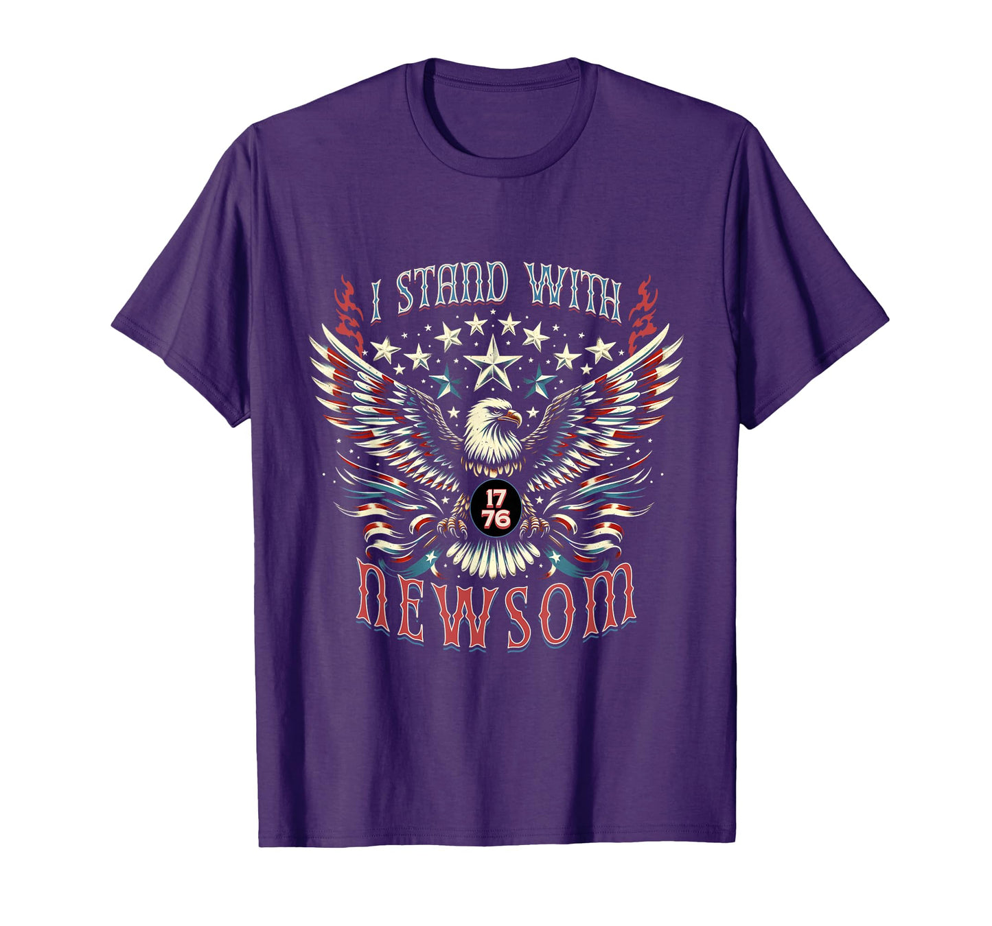 I Stand with Gavin Newsom California Governor Vintage T-Shirt