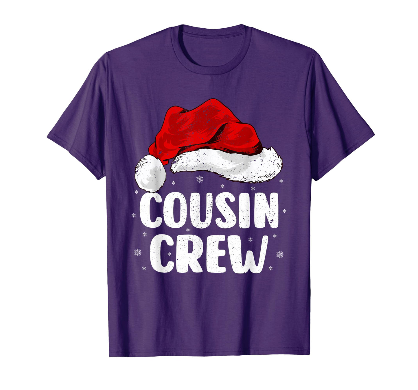Cousin Crew Christmas Santa Hat Family Men Women Kids Xmas T-Shirt