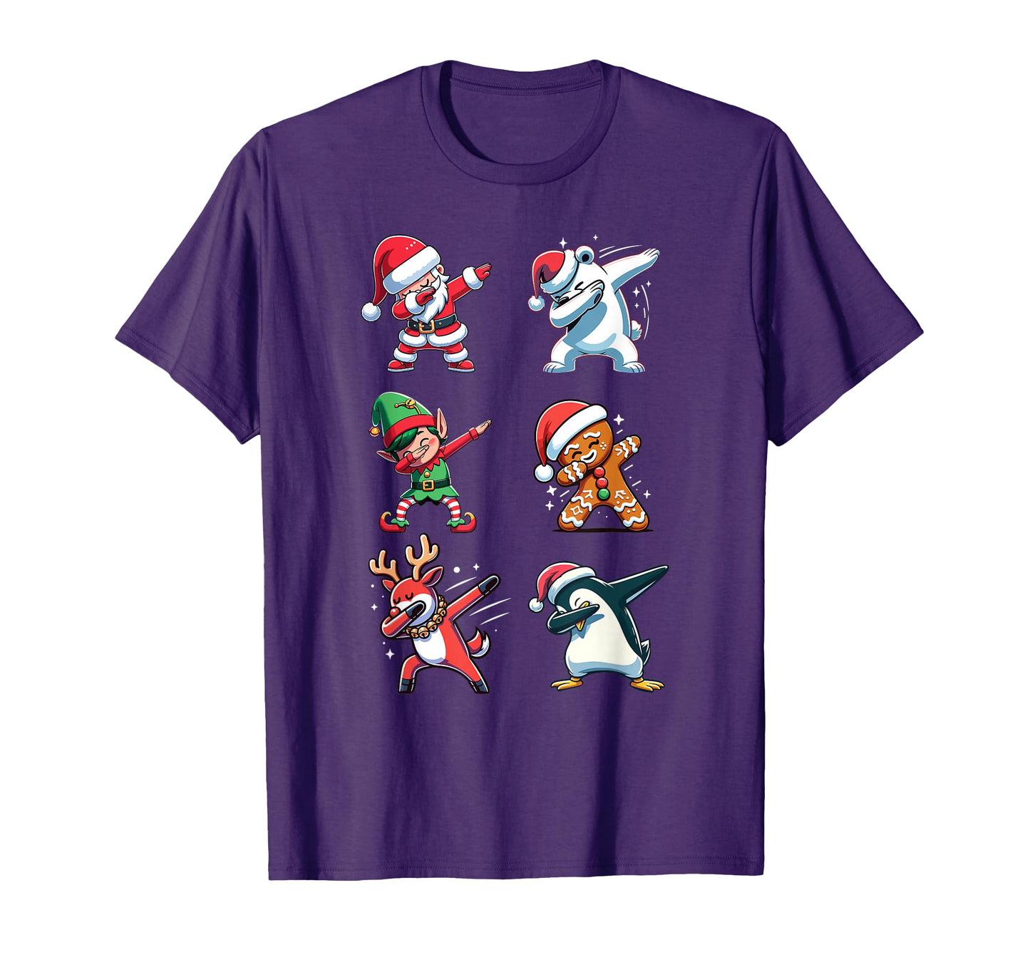 Dabbing Santa Deer Elf Penguin Polar Bear Dab Christmas T-Shirt