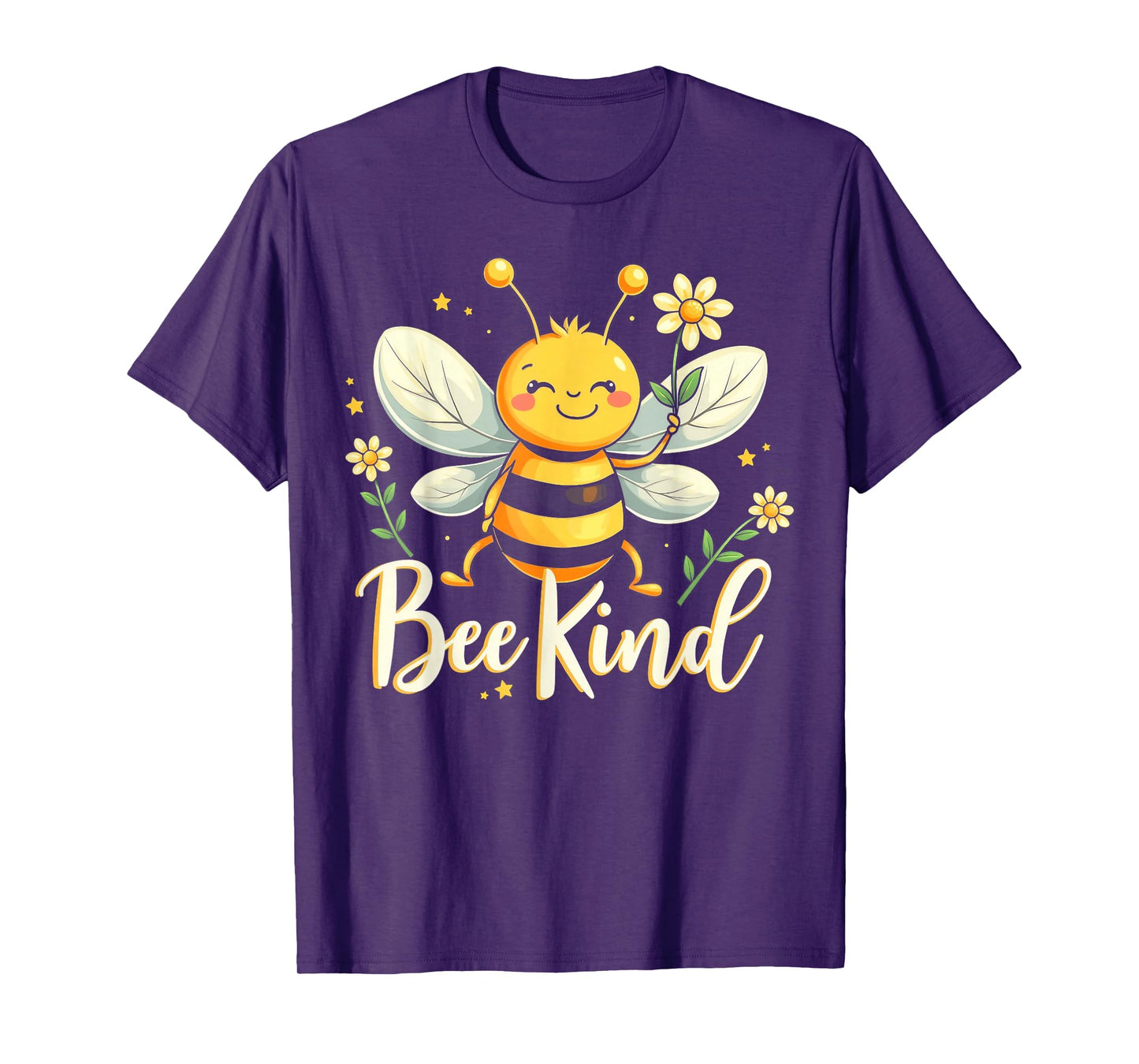 Bee Kind Cute bee with Flower Kindness T-Shirt
