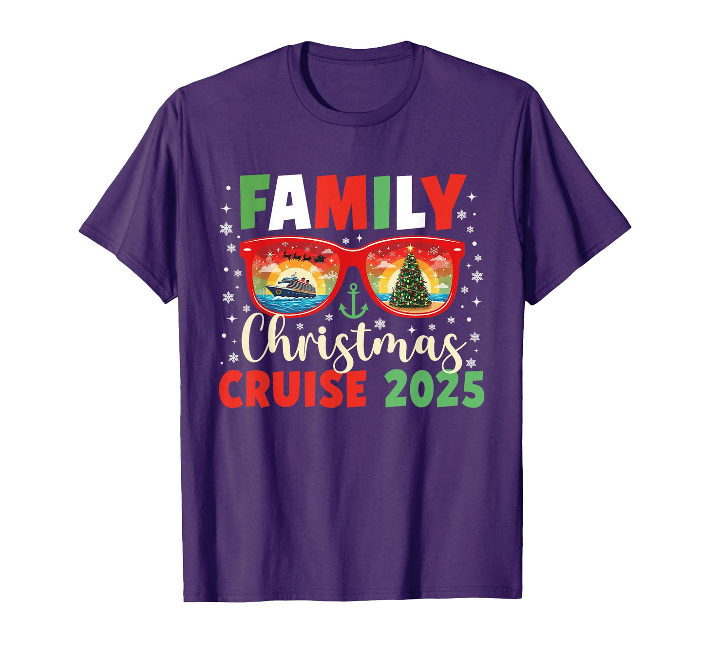 Family Christmas Cruise 2025 Family Xmas Cruise Holiday Trip T-Shirt