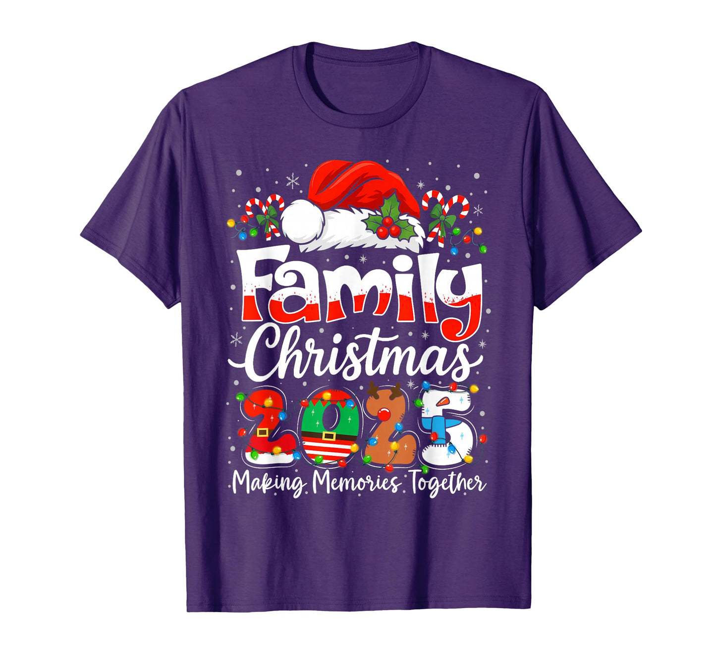 Family Christmas 2025 Matching Outfit Xmas Squad Santa T-Shirt