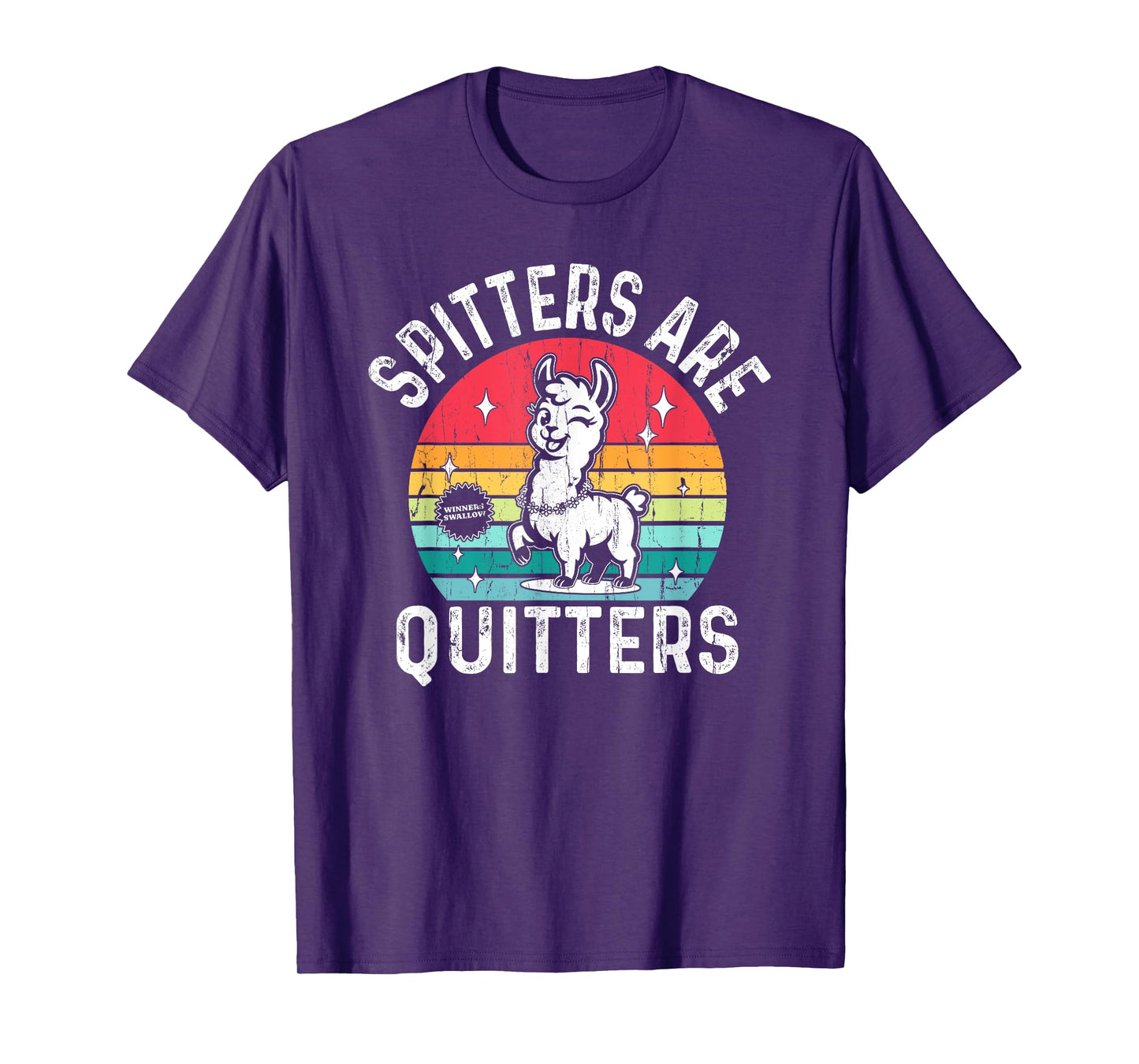 Spitters Are Quitters, Adult Humor, Funny Gag, Retro Vintage T-Shirt