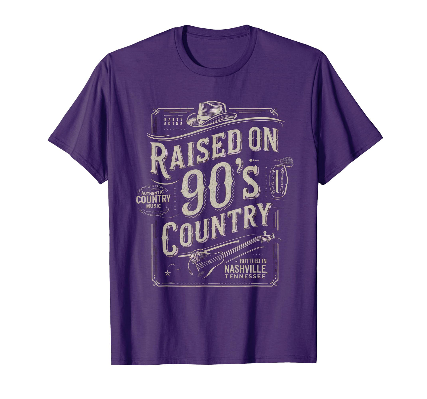 Raised on 90s Country Shirt Womens Music Cowgirl Cowboy T-Shirt