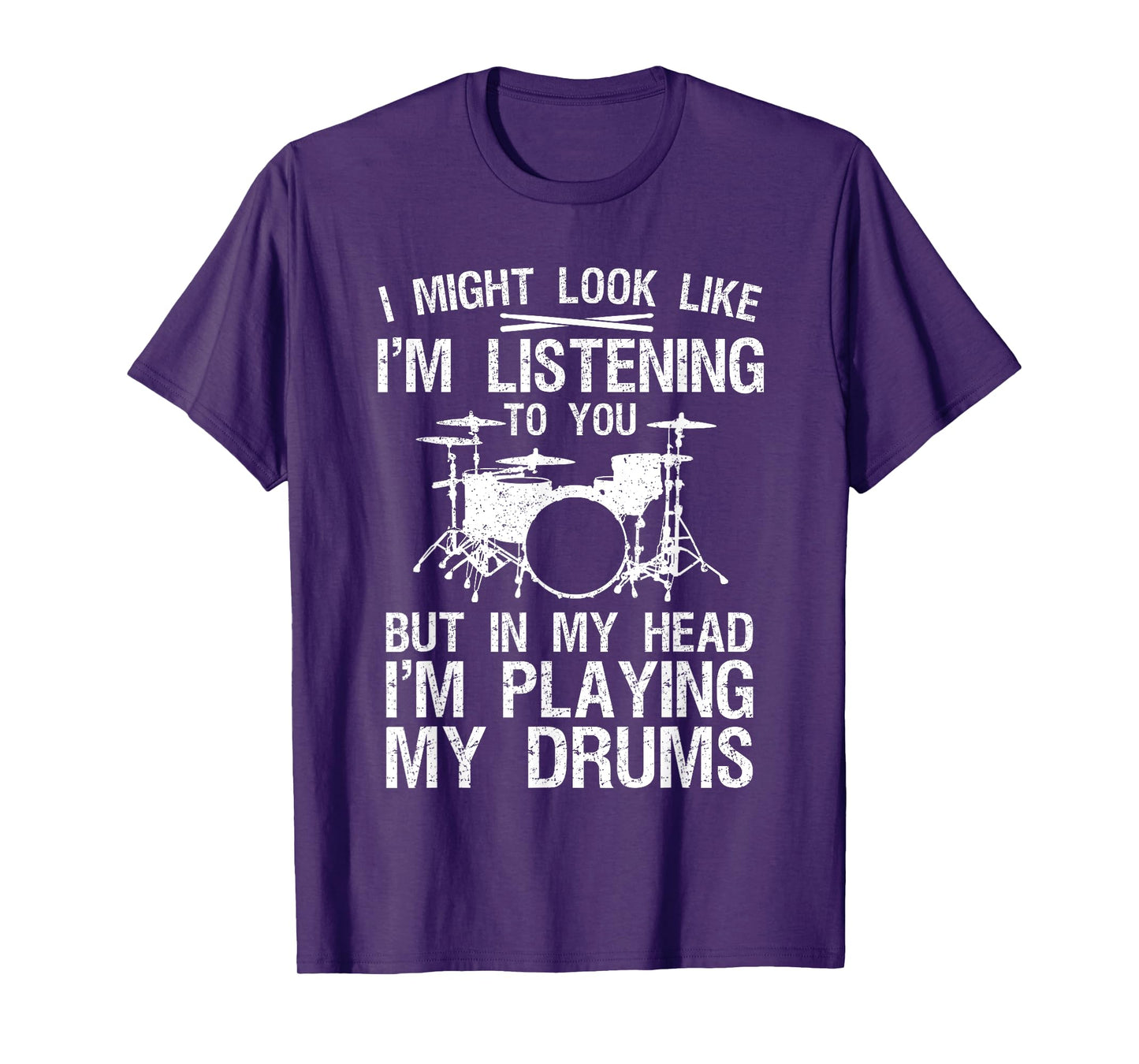 Funny Drummer Design For Men Women Drumline Drumming Drummer T-Shirt