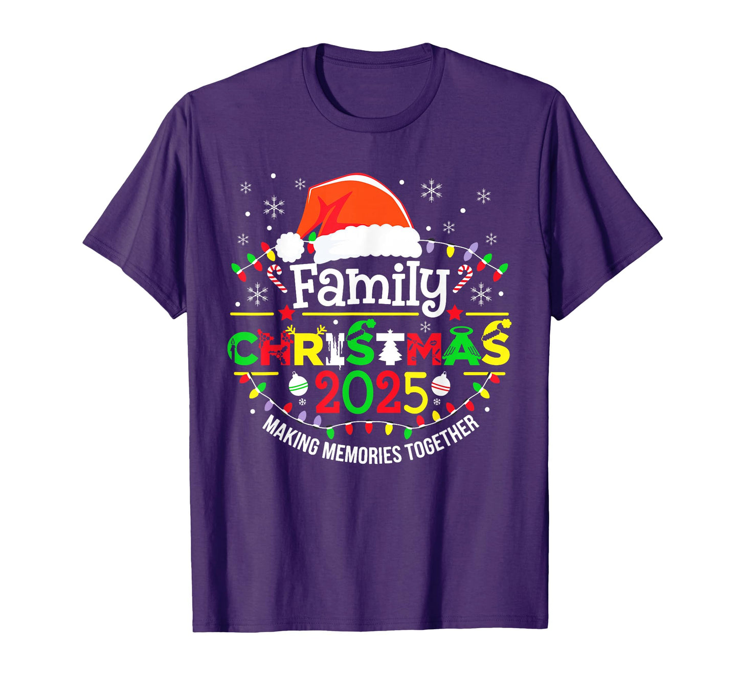 Family Christmas 2025 Matching Squad Funny Santa Elf Xmas T-Shirt